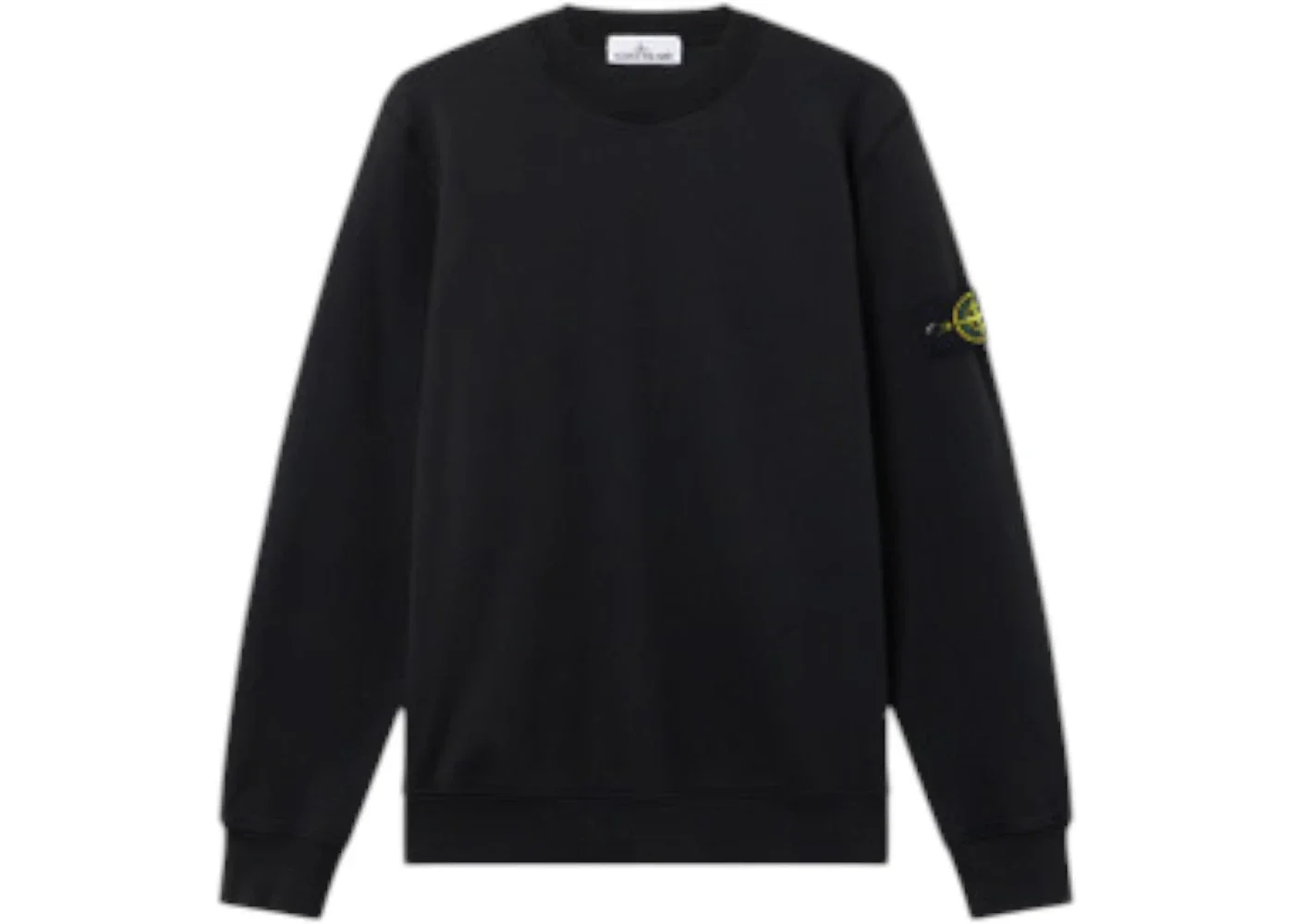 Stone Island 6100060 Organic Cotton Fleece Crewneck Black - 1
