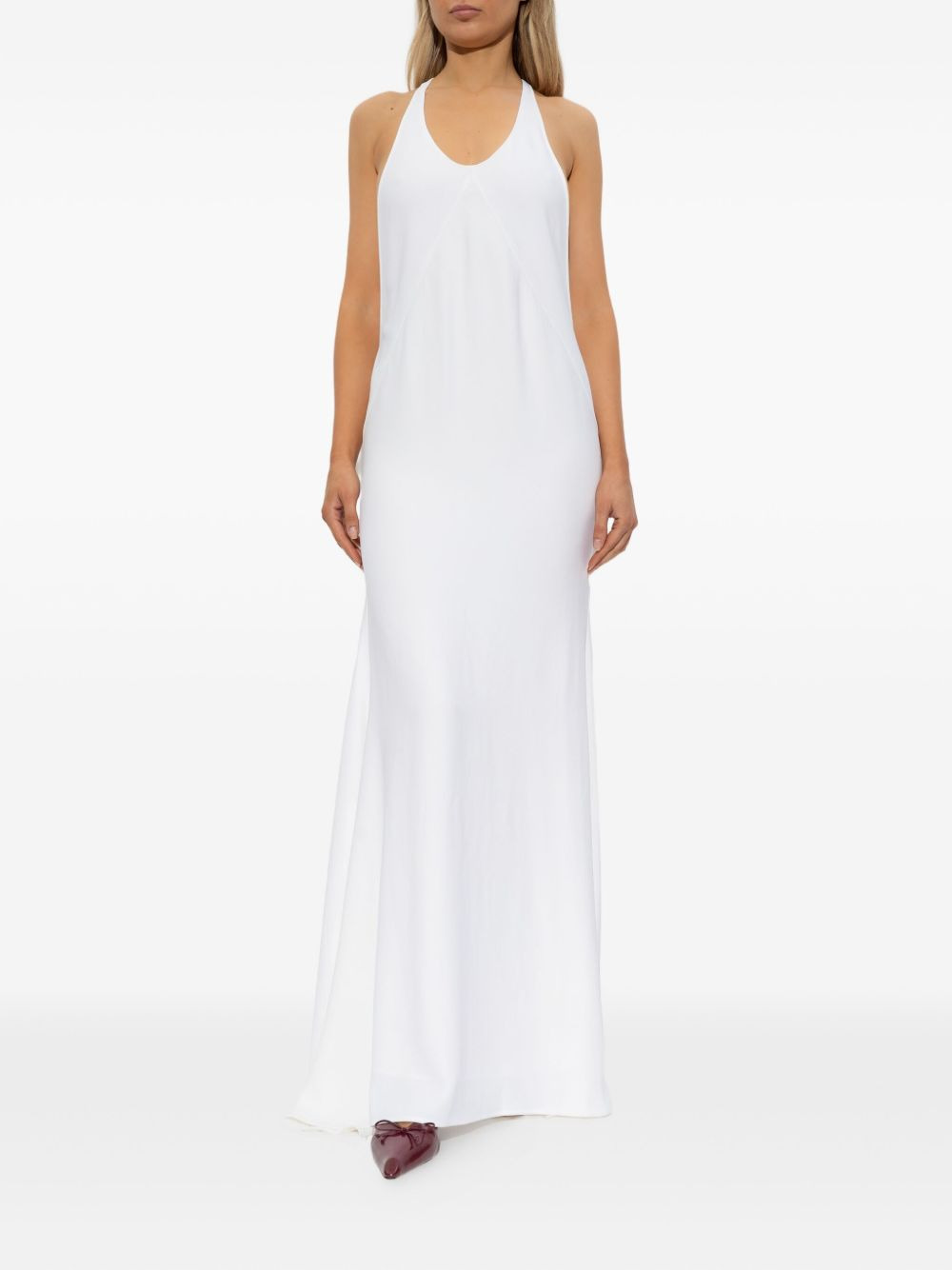 back-detail sleeveless maxi dress - 2