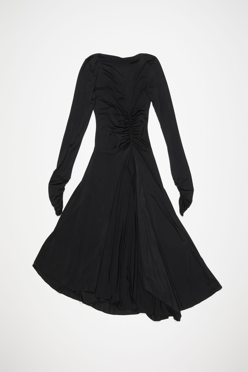 Long sleeve dress - Black - 1