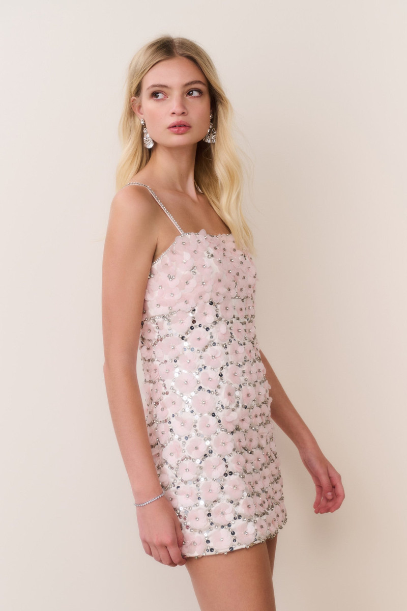 Katarina Floral Embellished Mini Dress 4