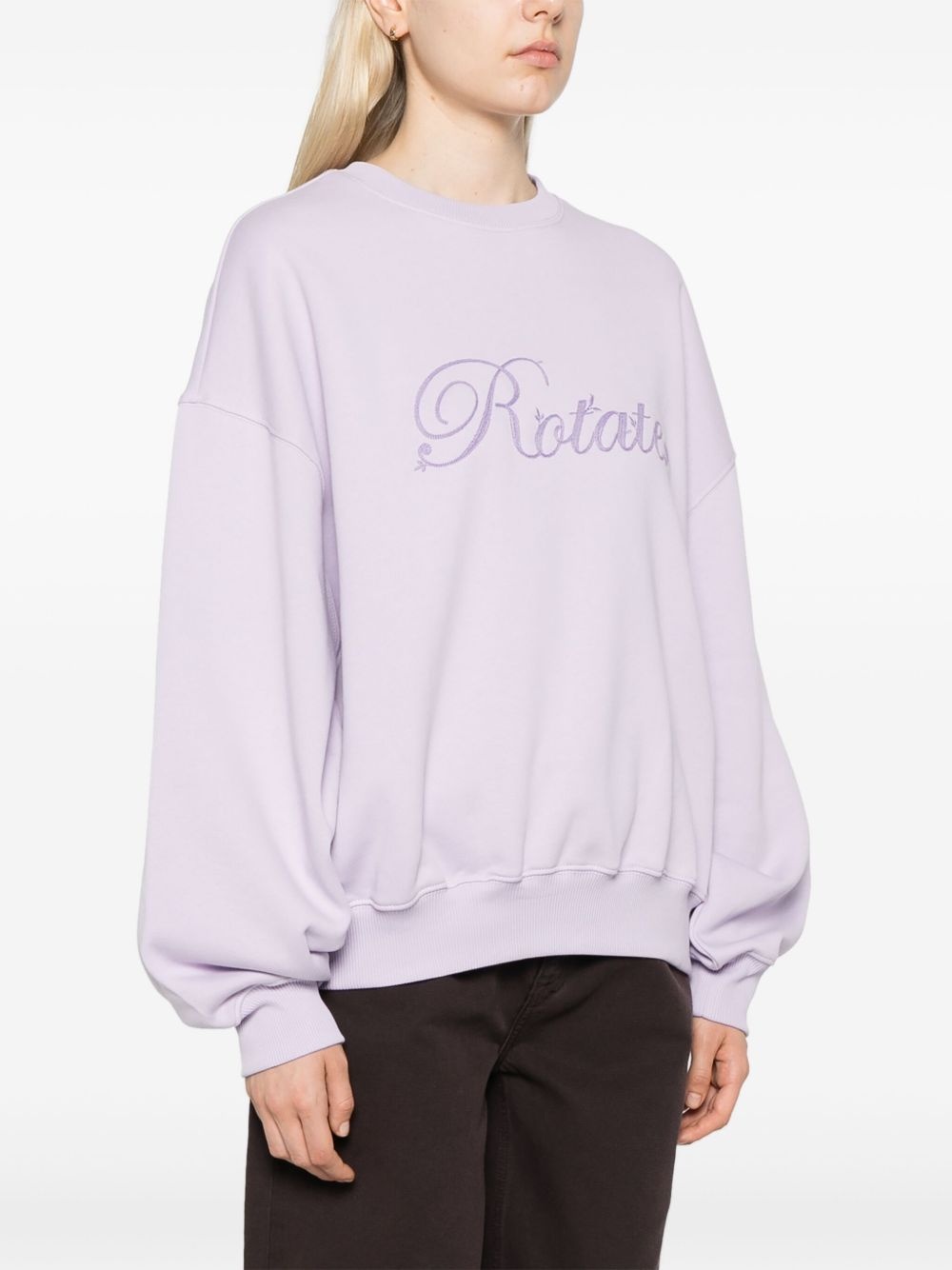 logo-embroidered sweatshirt - 3