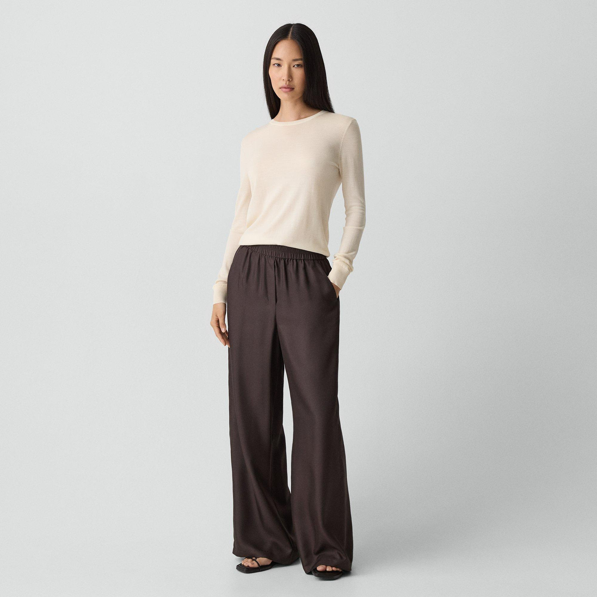 Pull-On Track Pant in Mod Silk Twill - 2