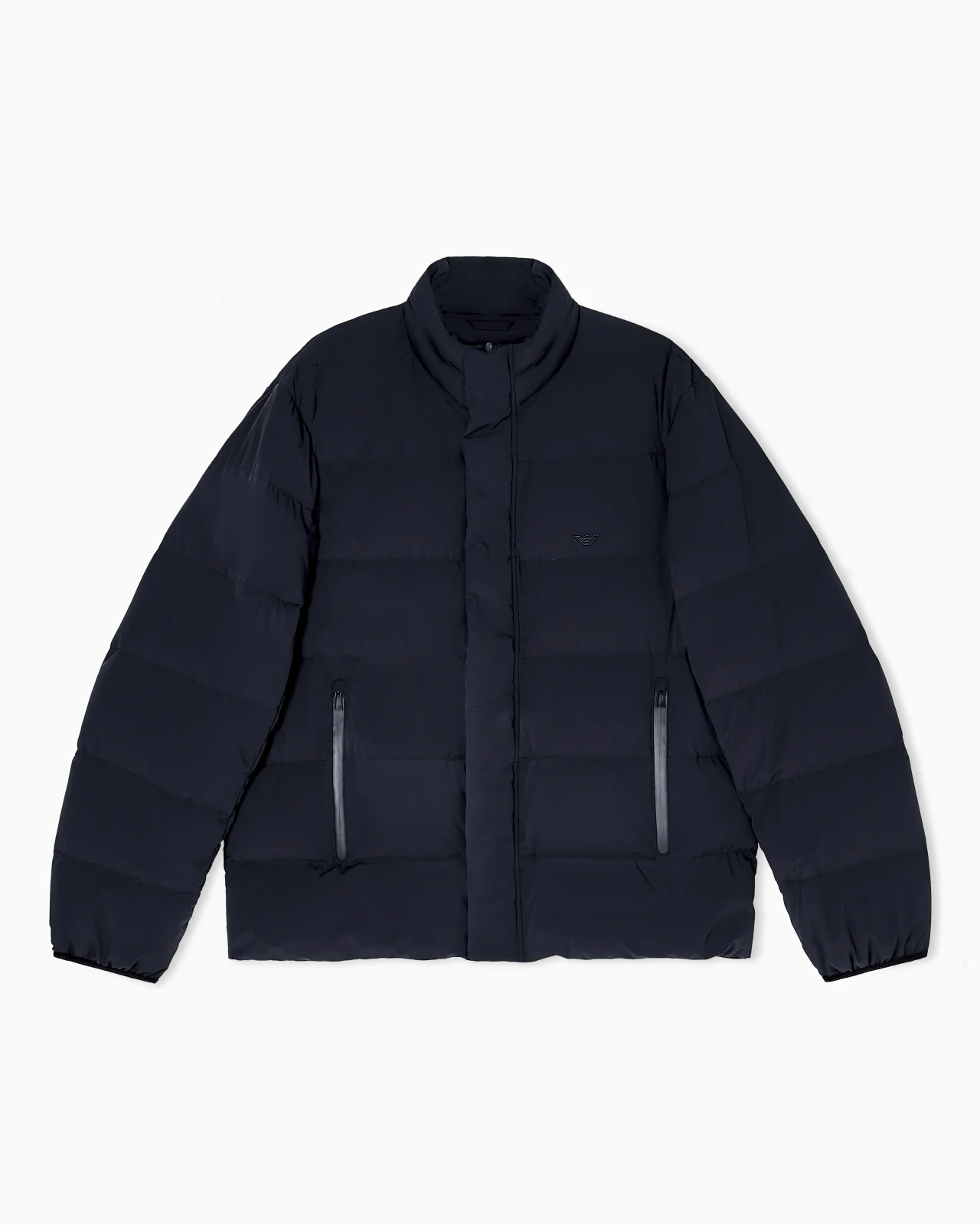 WATER-REPELLENT QUILTED NYLON SPANDEX DOWN JACKET - 1