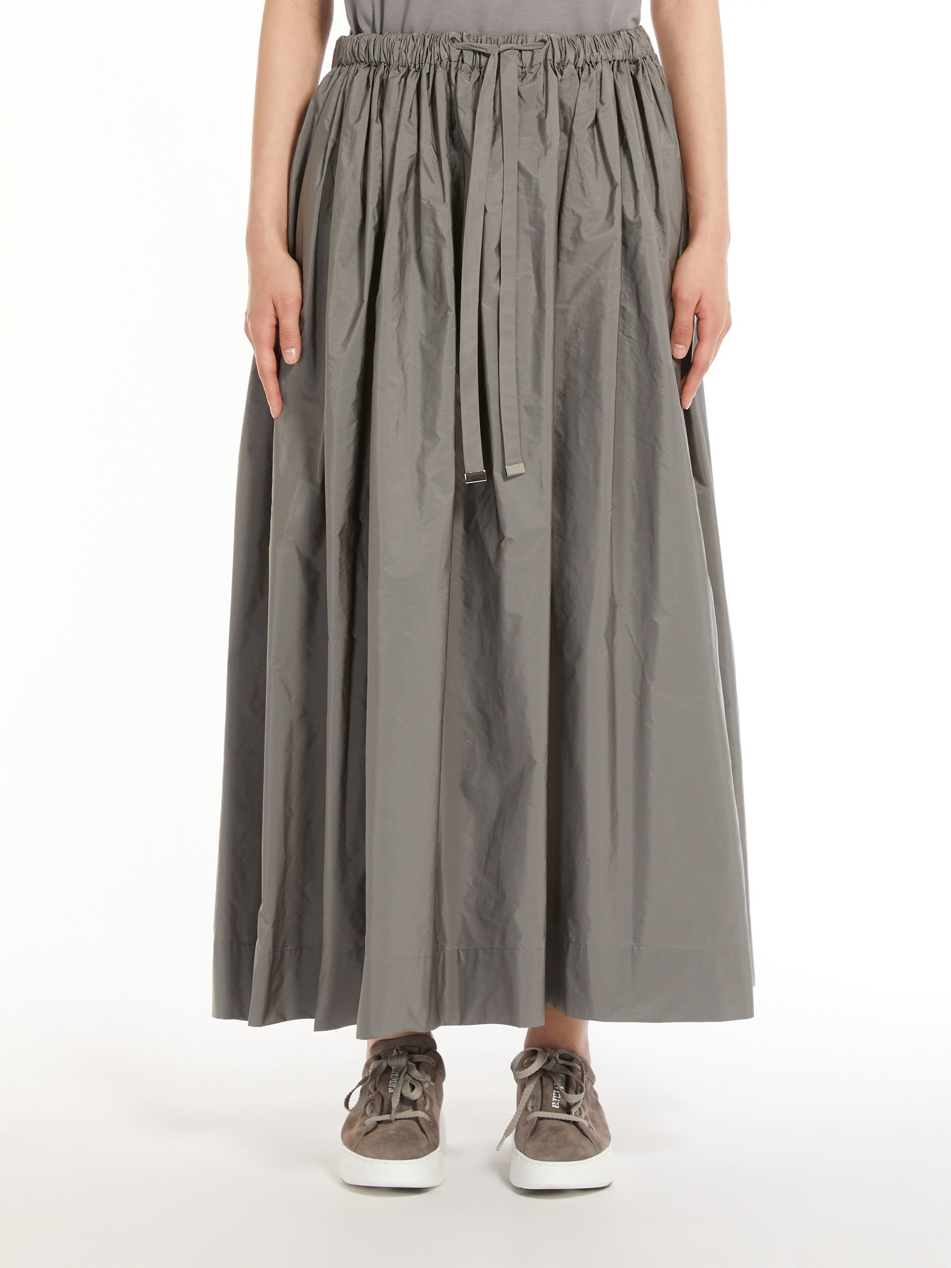 CLAIRE Taffeta drawstring skirt - 3