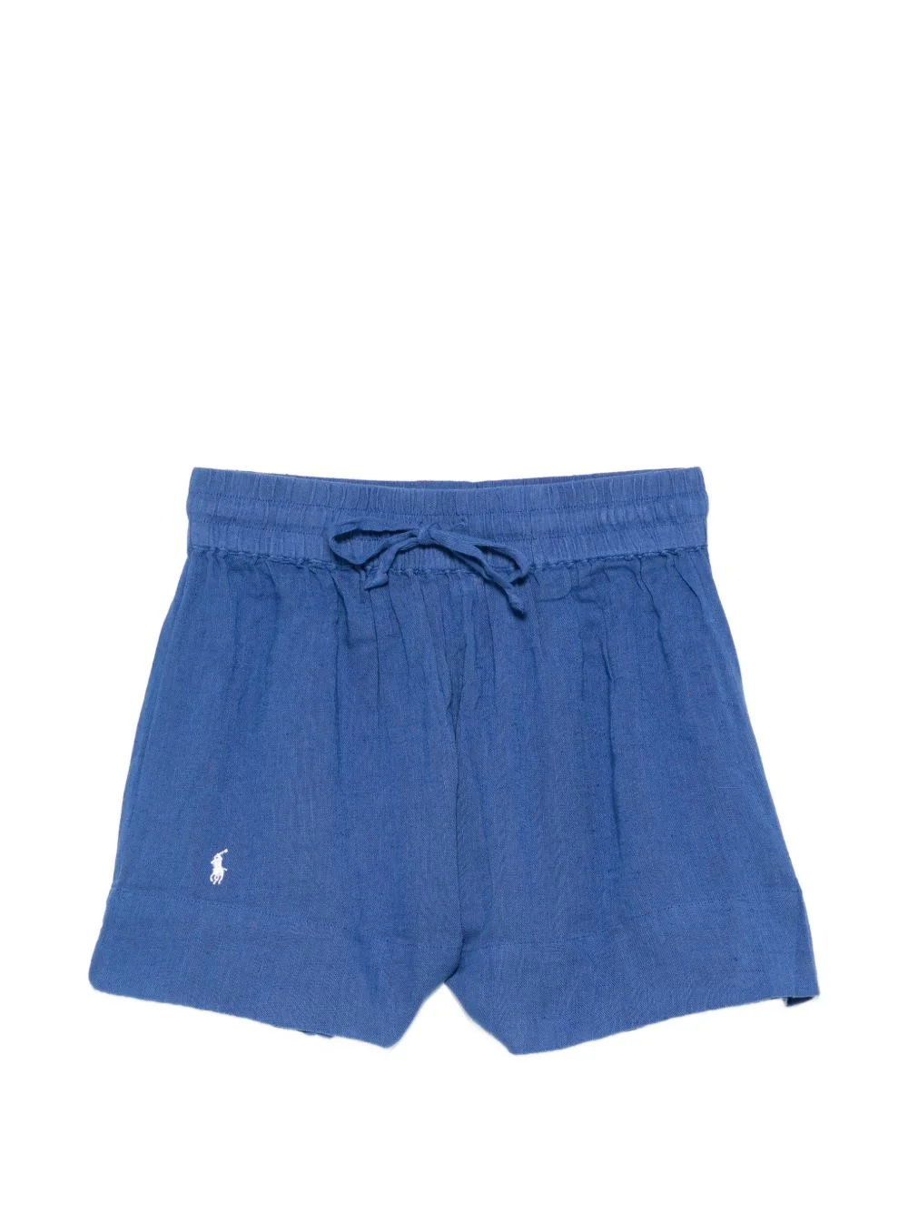 logo-embroidered drawstring shorts - 1