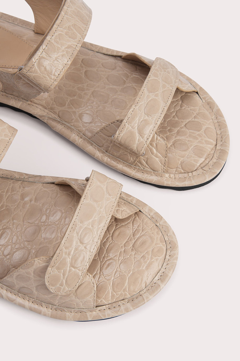 Gideon Kraft Circular Croco Embossed Leather 4