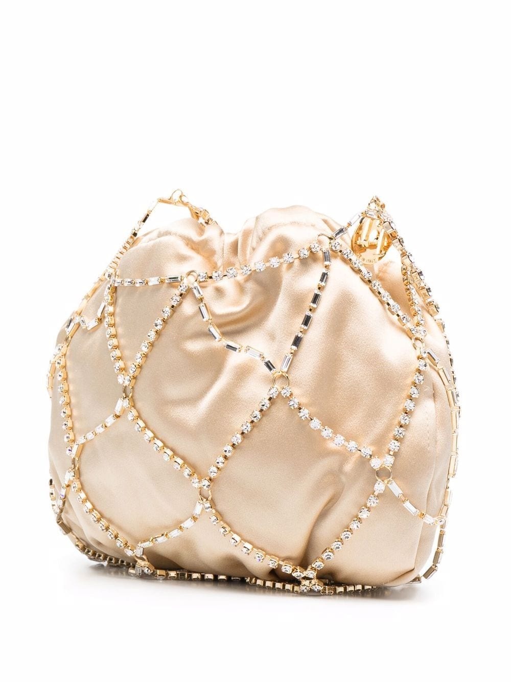 Crystal Cage bucket bag - 4