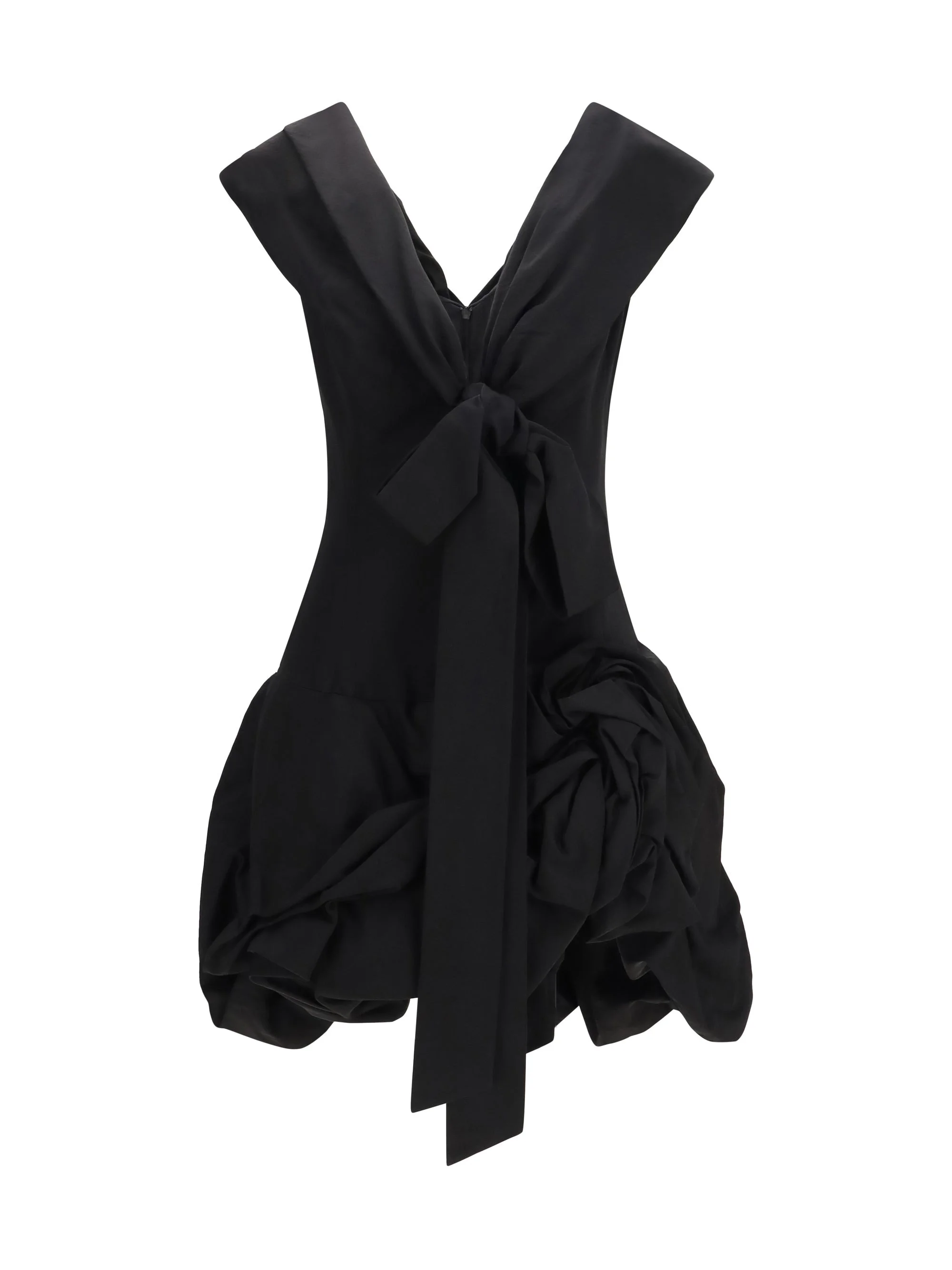 Magda Butrym Women Midi Dress With Draped Shawl Collar - 1