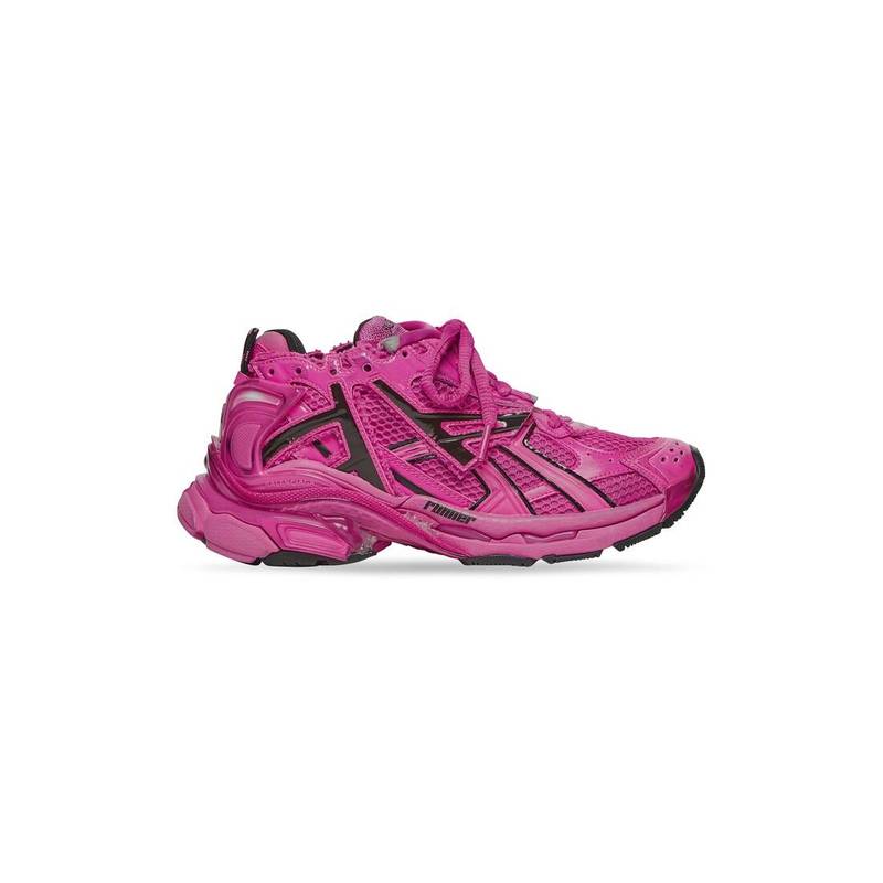 Women's Runner Sneaker in Dark Pink - 1