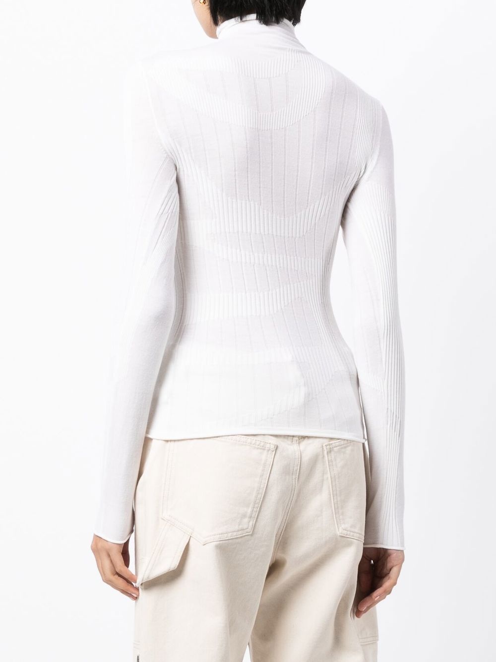 intarsia-knit ribbed jumper - 5