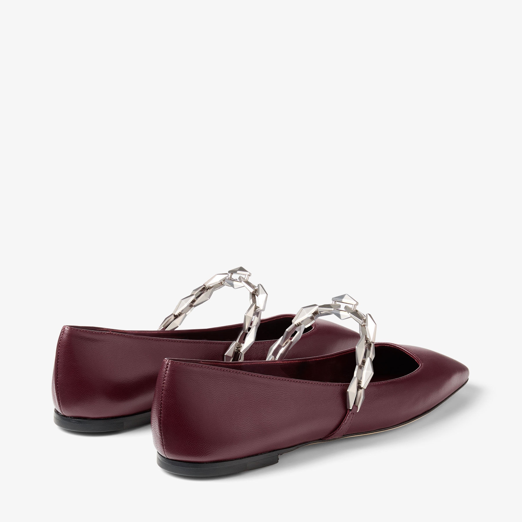 Diamond Tilda Flat
Garnet Nappa Leather Flats - 6