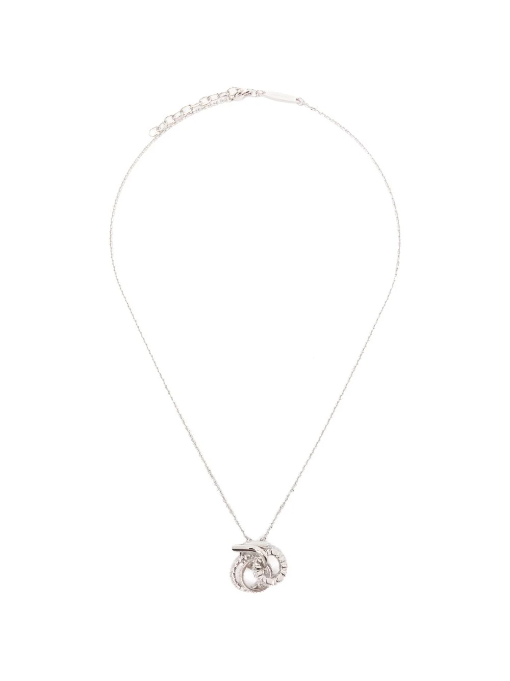 crystal-embellished necklace - 1