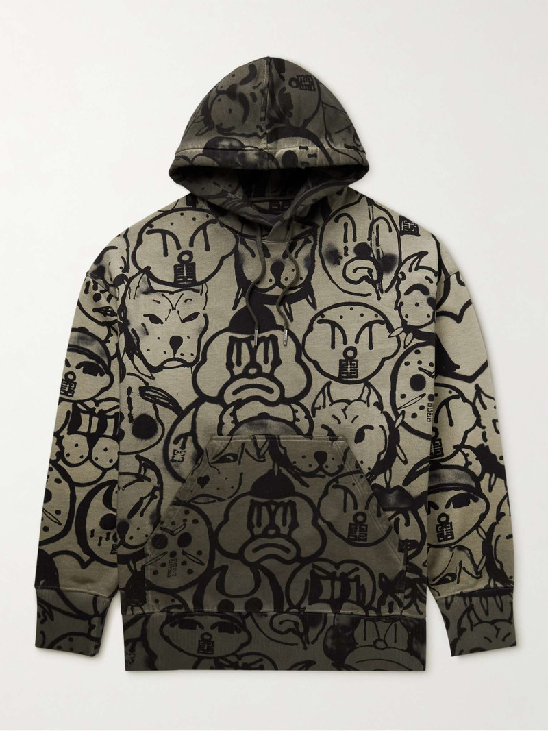 + Chito Printed Cotton-Jersey Hoodie - 1