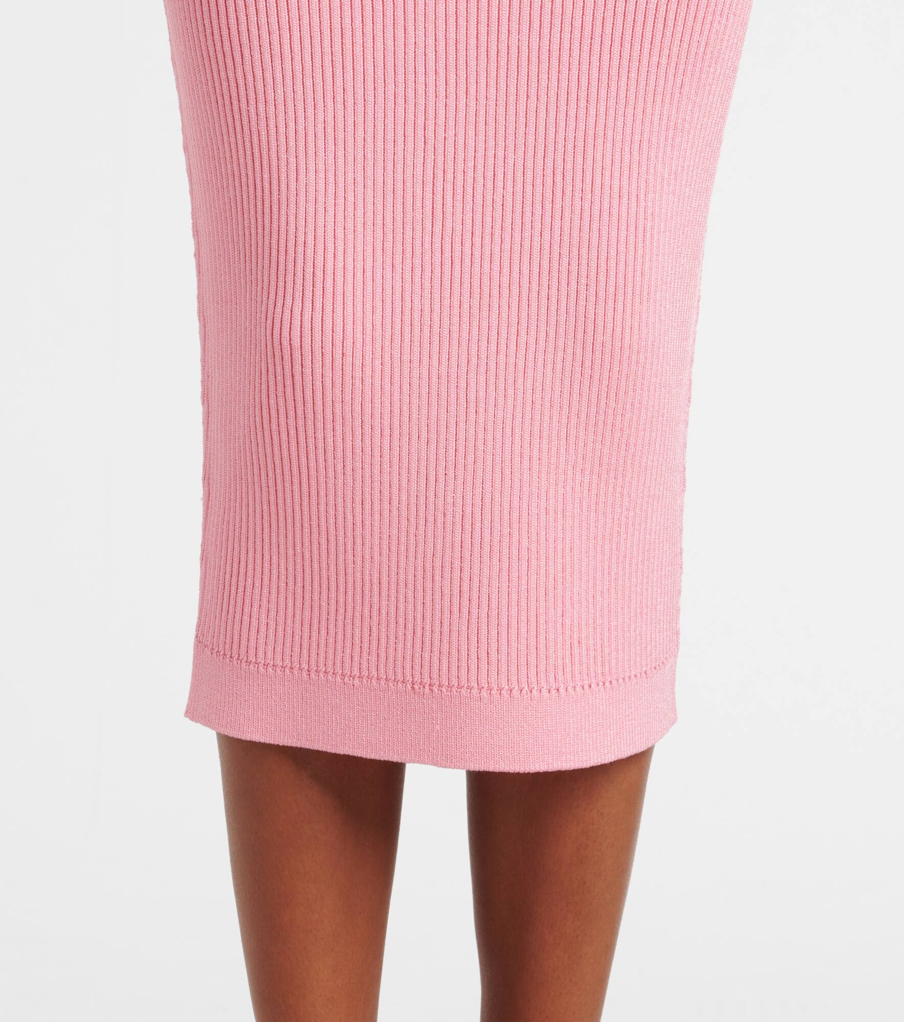 Ribbed-knit midi skirt - 5