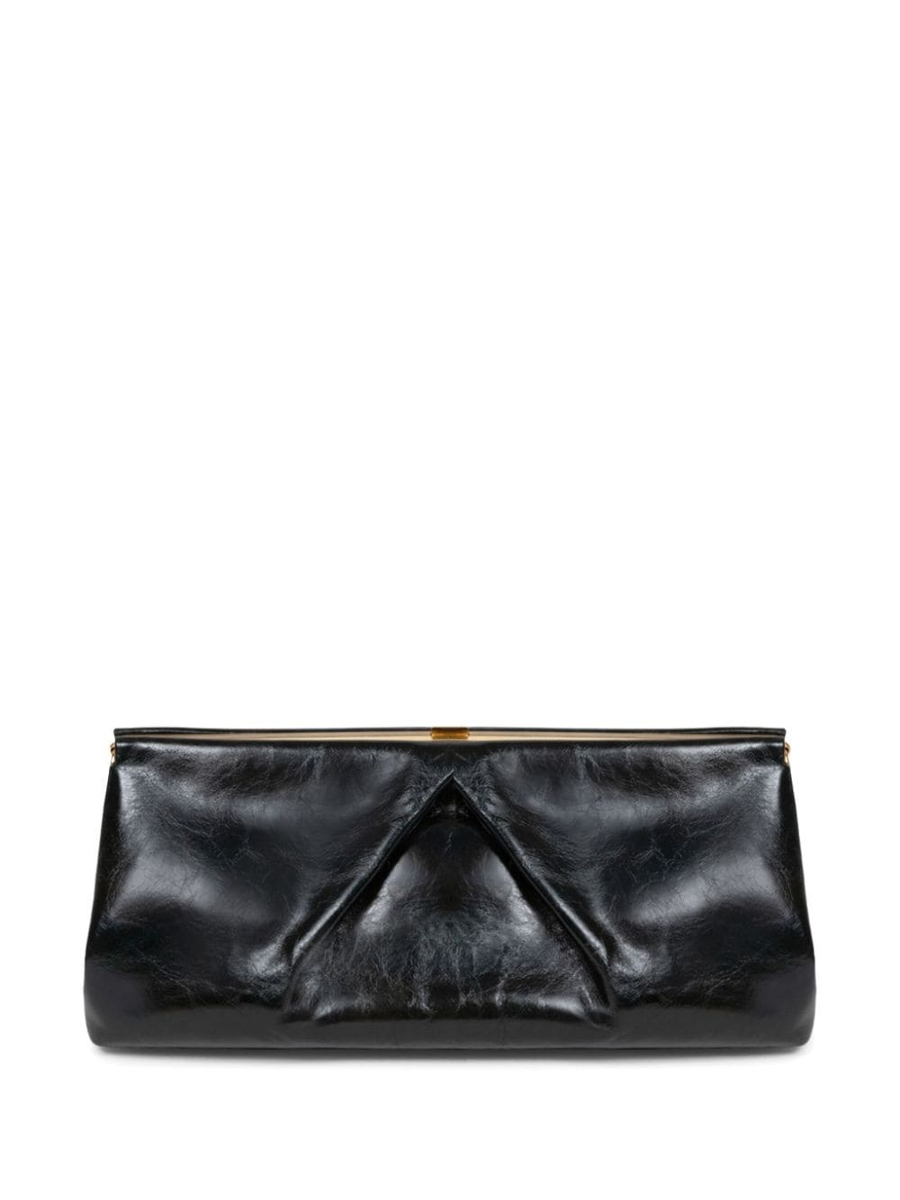 large leather clutch bag - 3
