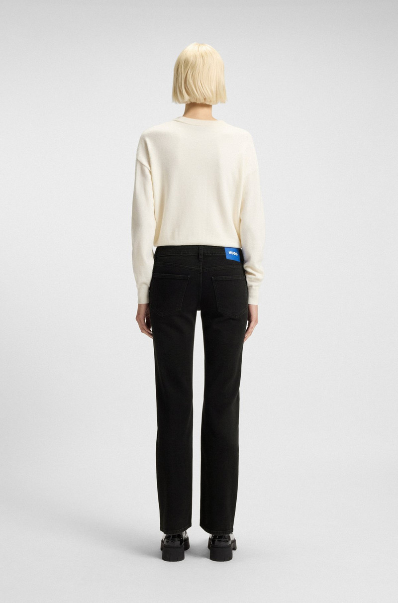 SLIM-FIT JEANS WITH RHINESTONE LOGOS 4