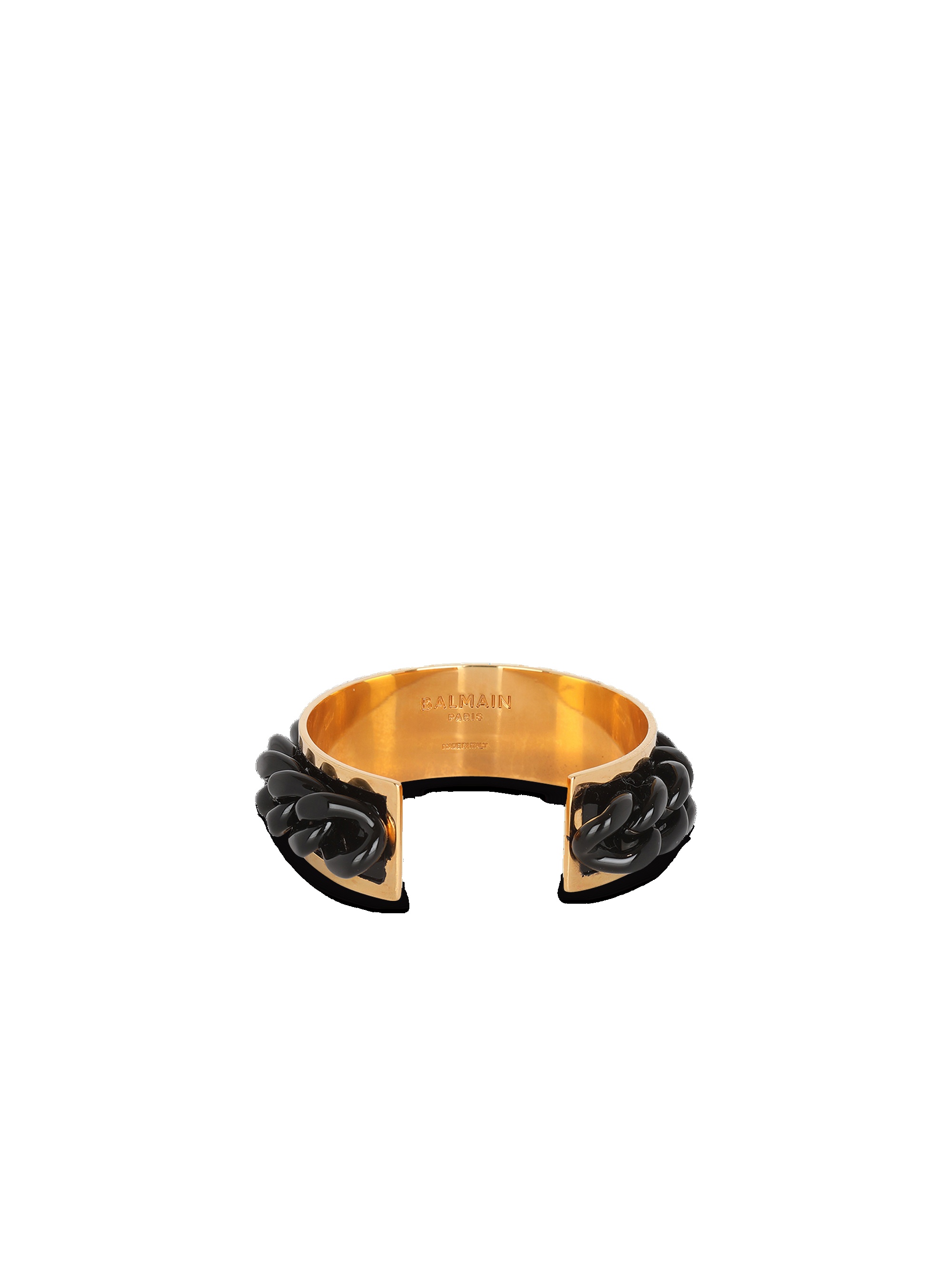 Brass chain cuff bracelet - 3