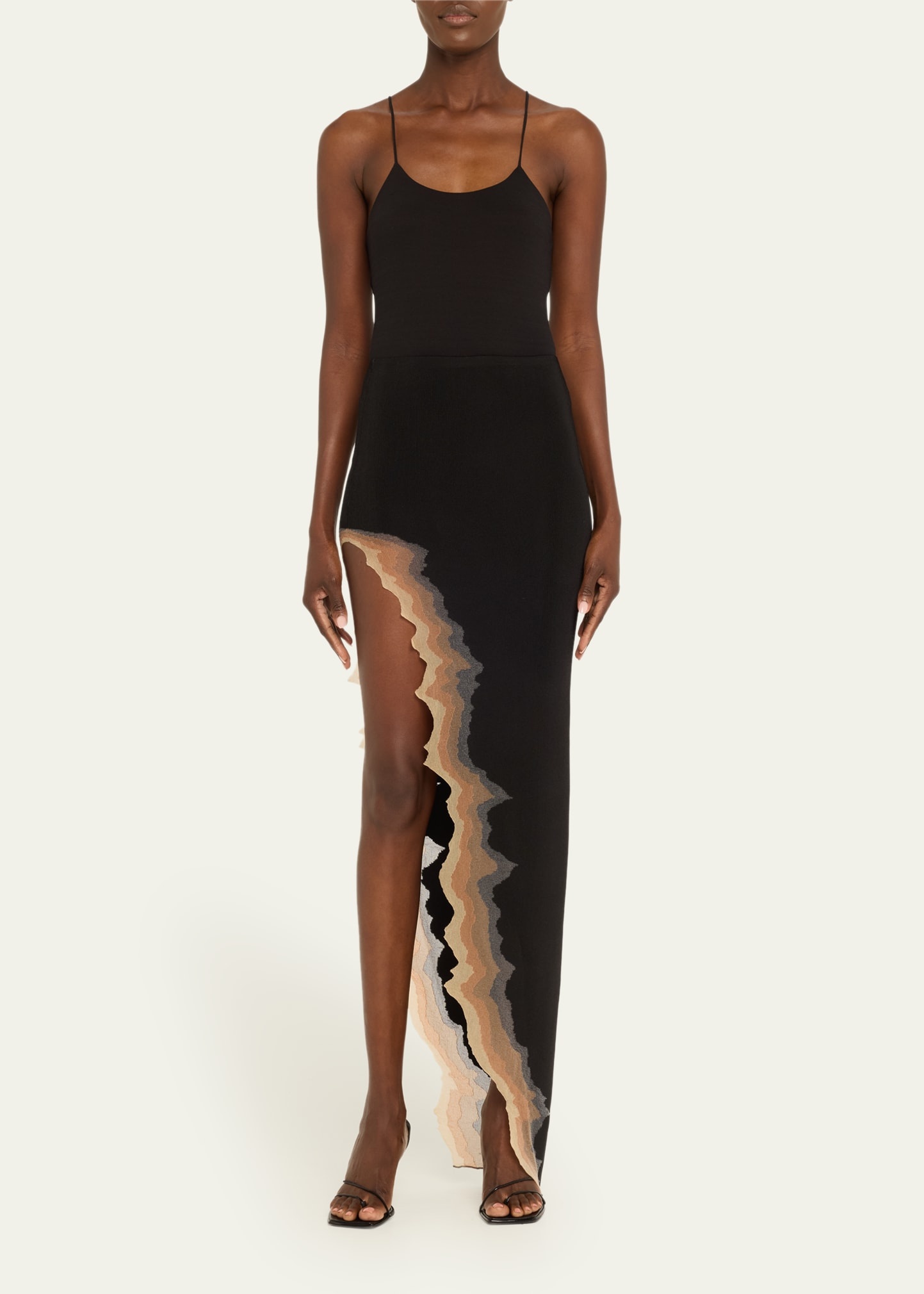 Flame Slit Maxi Skirt - 2