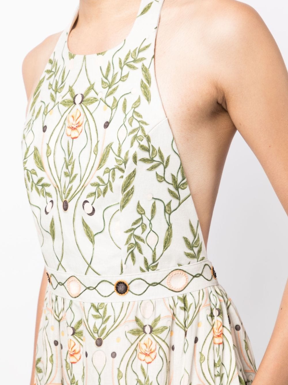 Consuelo Lunar floral-print halterneck dress - 5