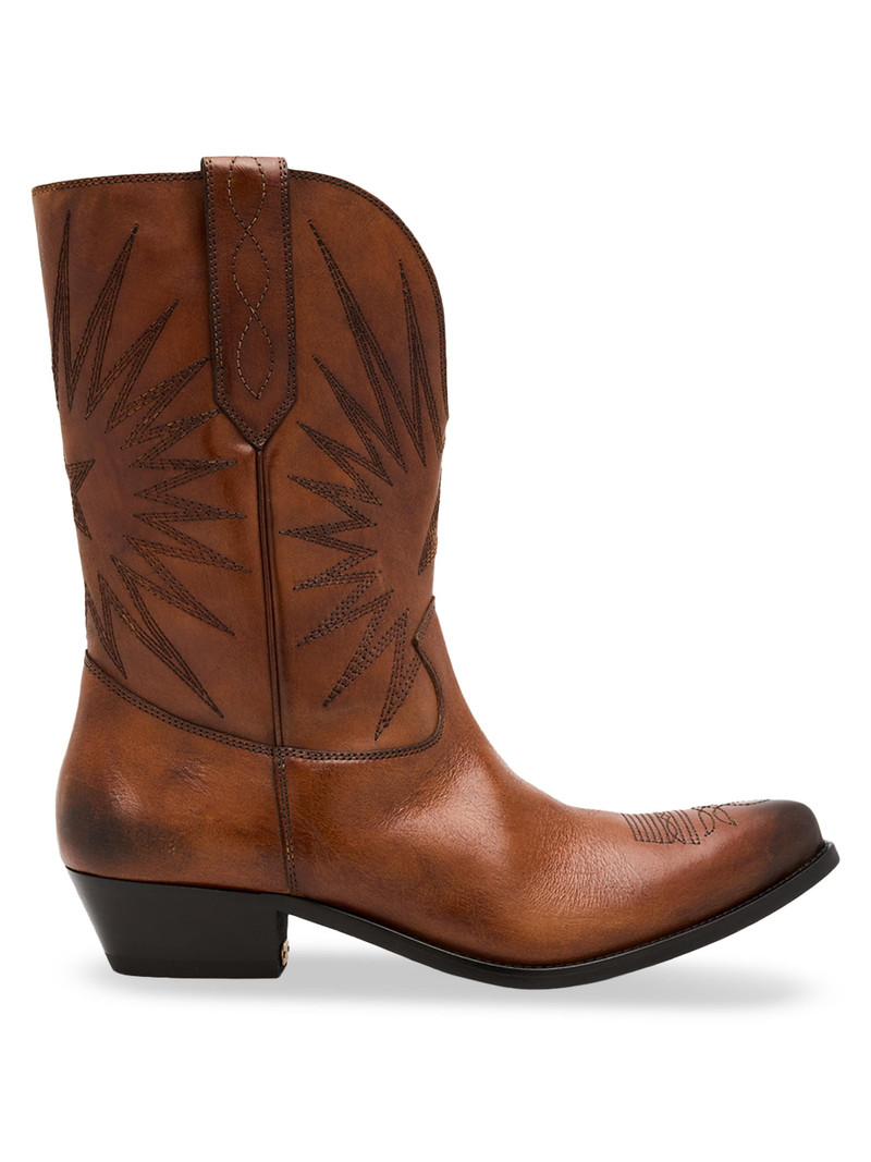 Men's Wish Star Leather Cowboy Boots - Tan 1
