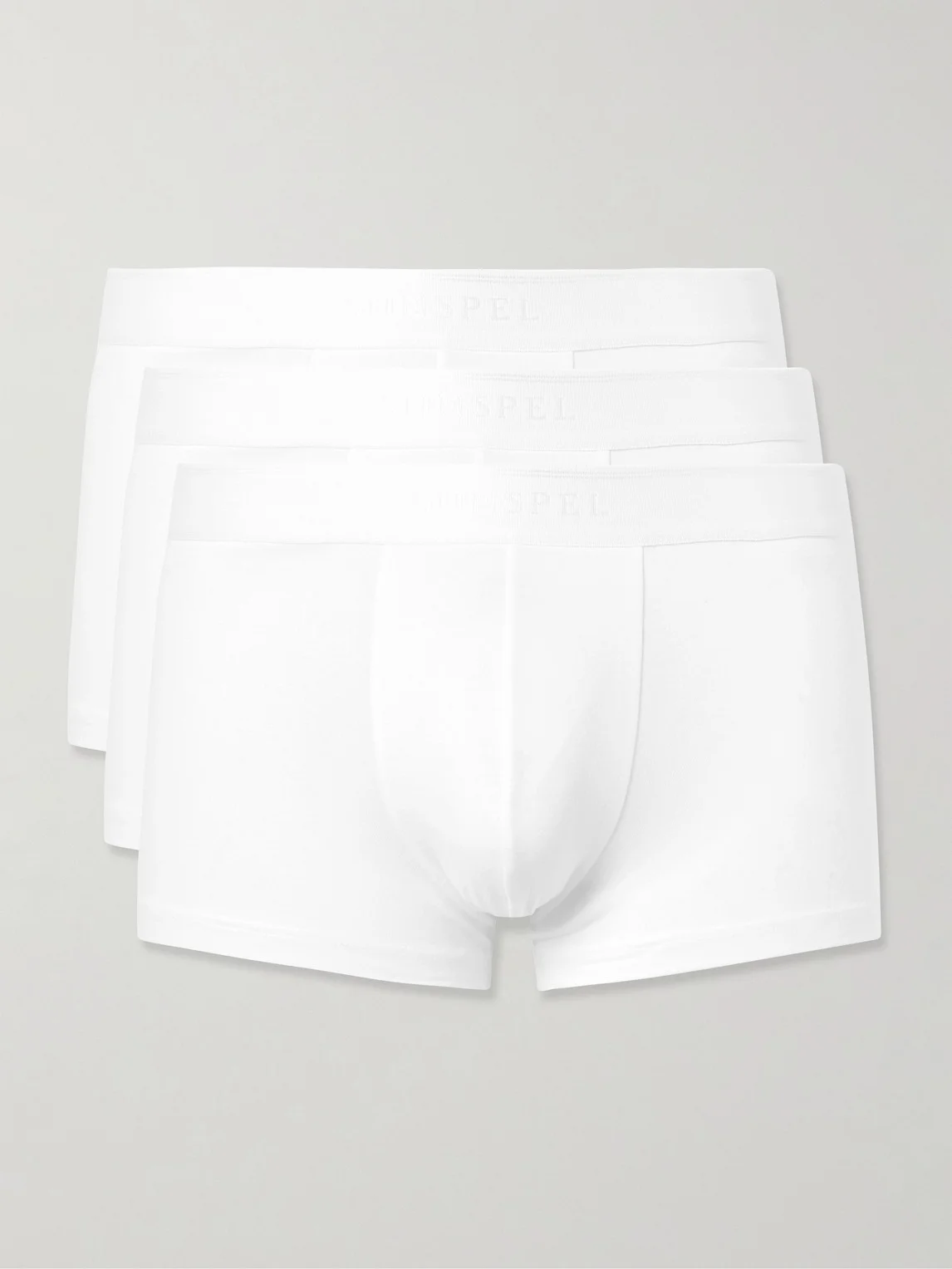 Three-Pack Stretch-Cotton Boxer Briefs - 1