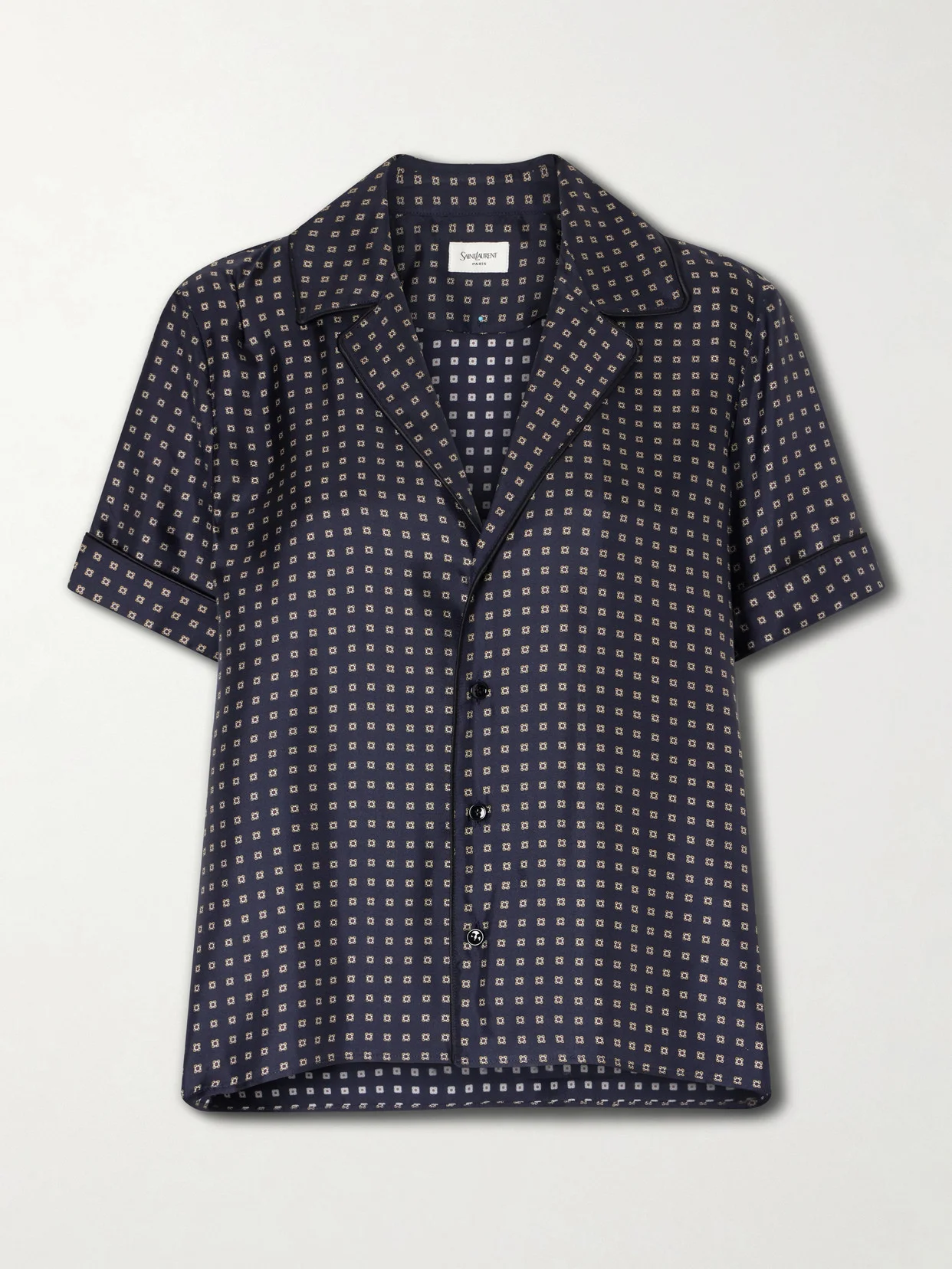 Printed Silk-twill Shirt - 1