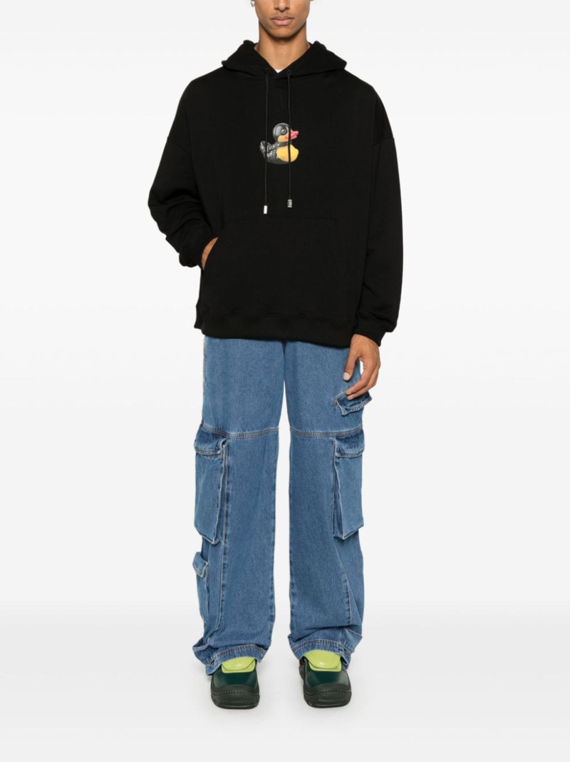 GCDS duck-print hoodie outlook