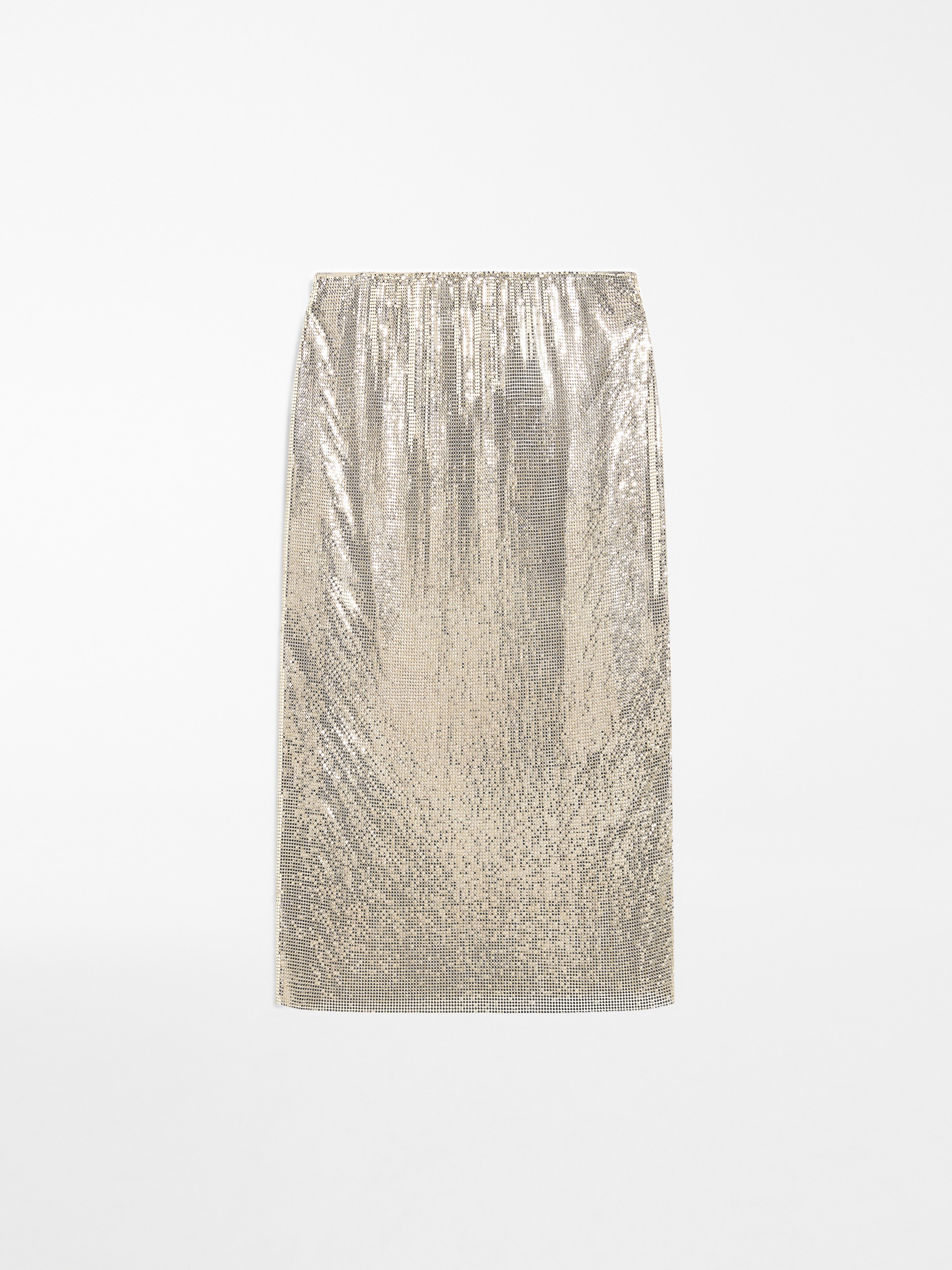 CARIDDI Metallic-knit skirt - 1