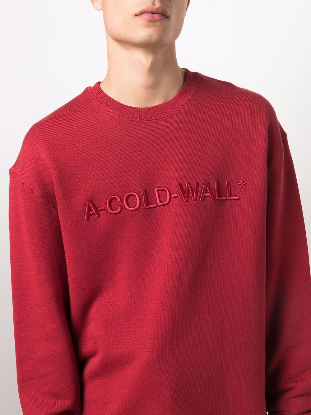 logo-embroidered cotton sweatshirt - 5