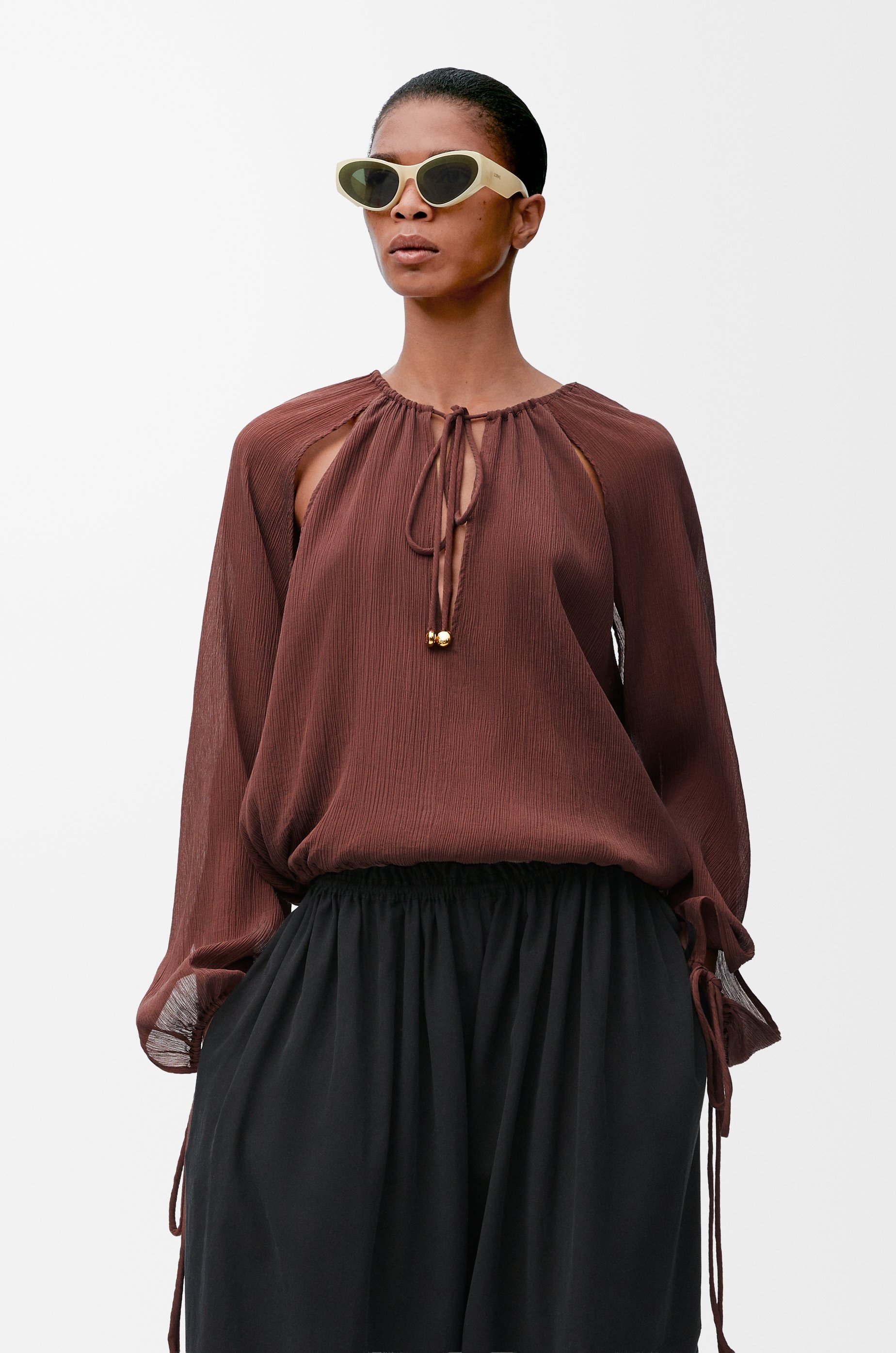 Blouse in cotton and silk - 3