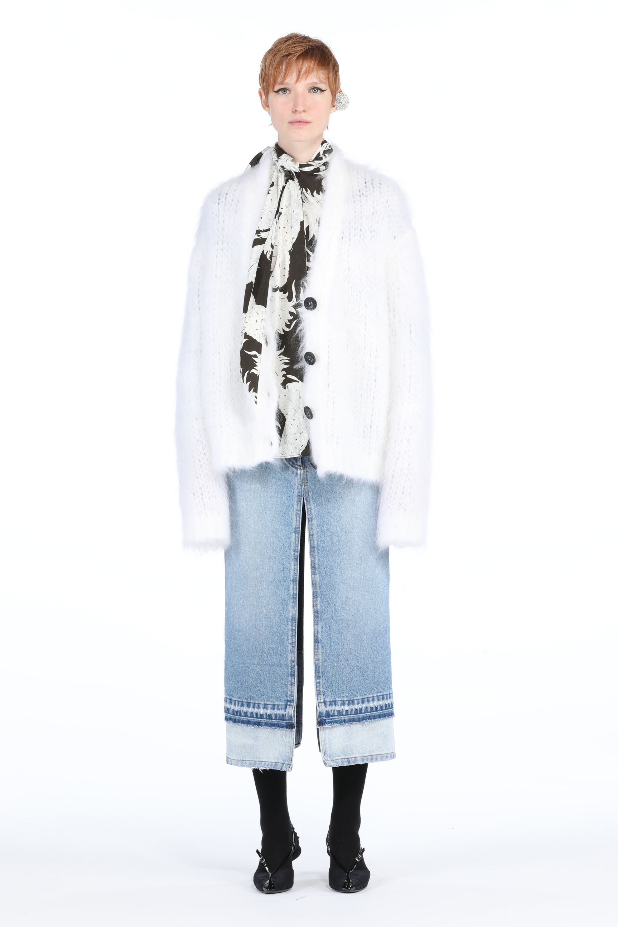 OVERSIZED OPEN-KNIT CARDIGAN - 4