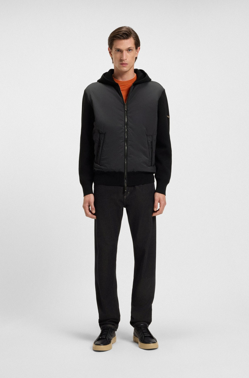 BOSS BOSS X ASTON MARTIN ZIP-UP HOODIE IN VIRGIN WOOL outlook