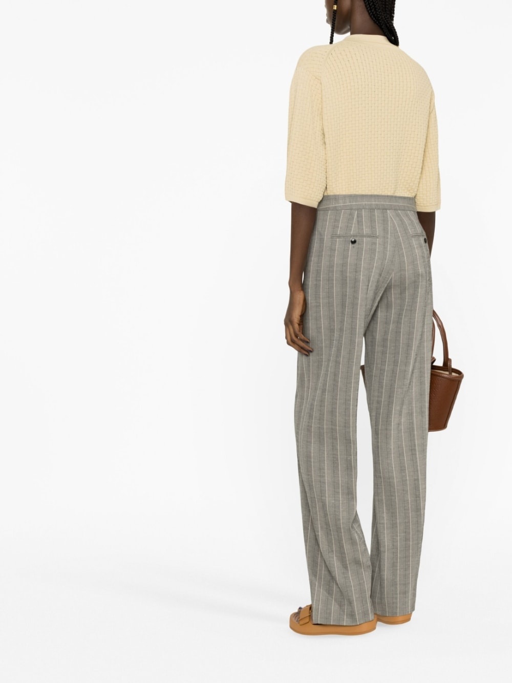 striped tailored trousers - 4