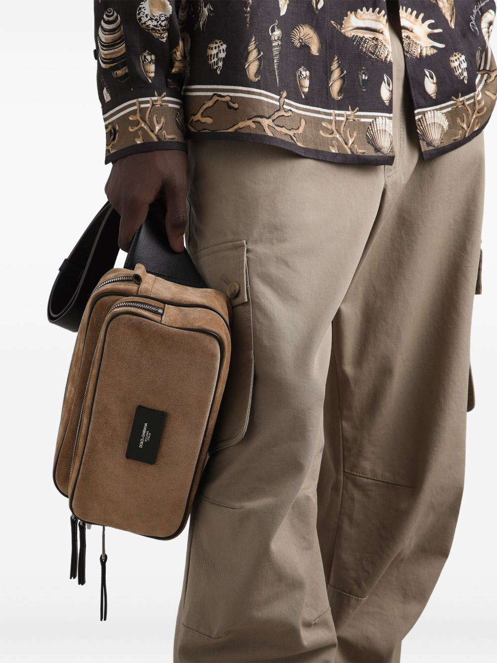 suede crossbody pouch - 2