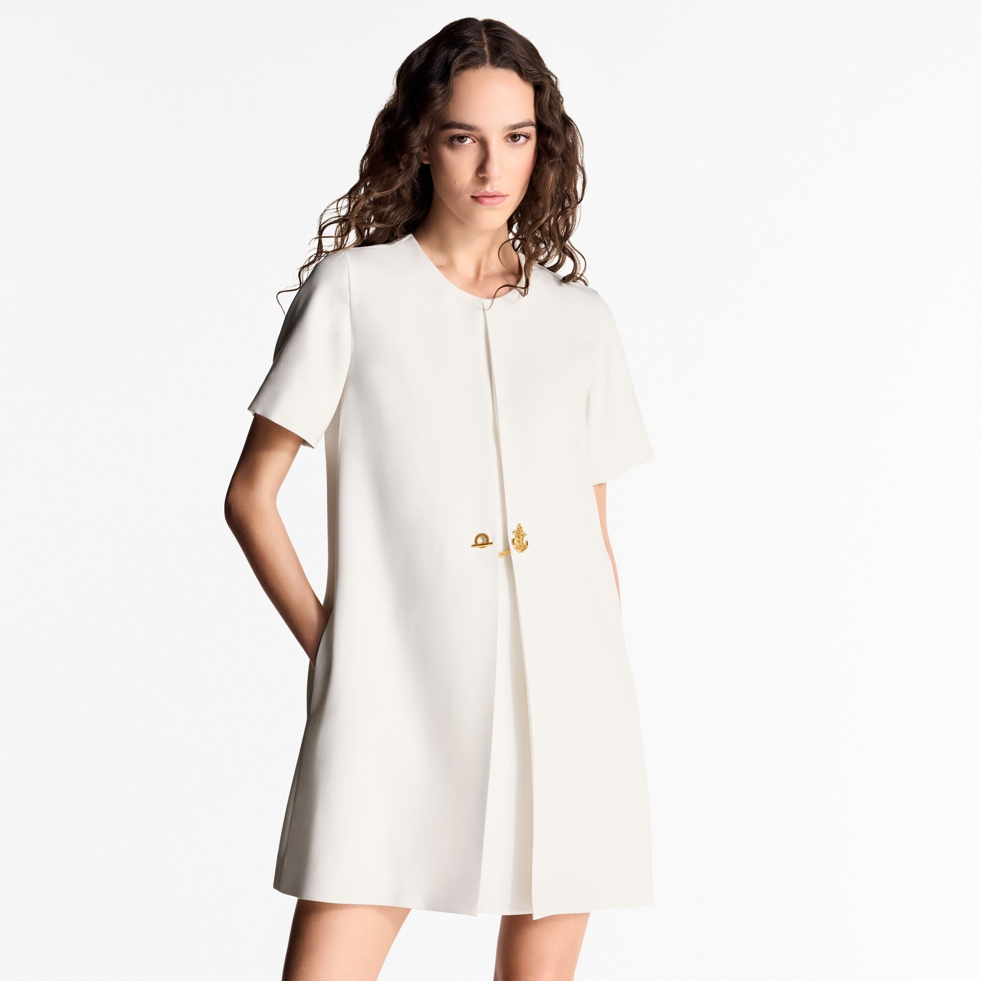 Anchor Button A-Line Dress - 2