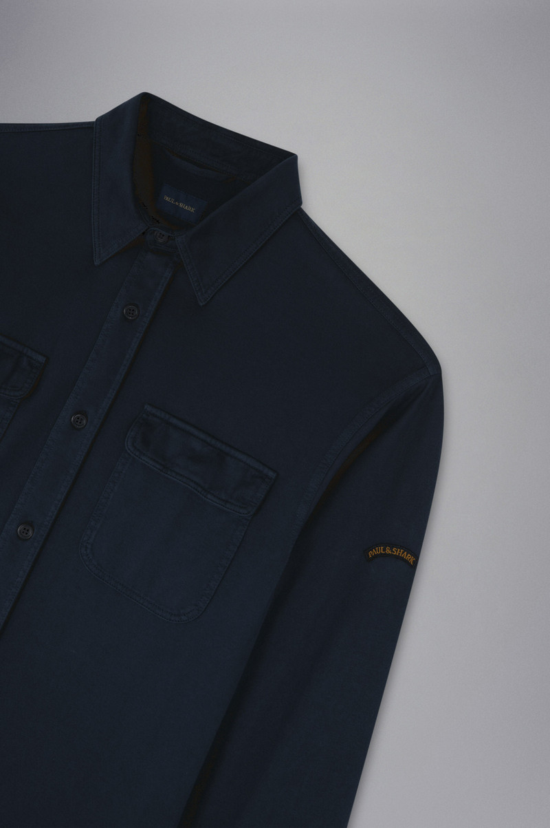 GARMENT DYED COTTON OVERSHIRT 5