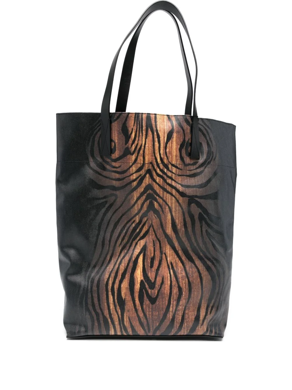 zebra-print tote bag - 1