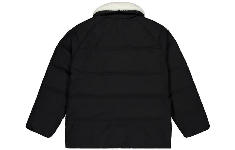 (WMNS) New Balance Warm Heavy Puffer Coat 'Black White' NPD4E122-BK - 2