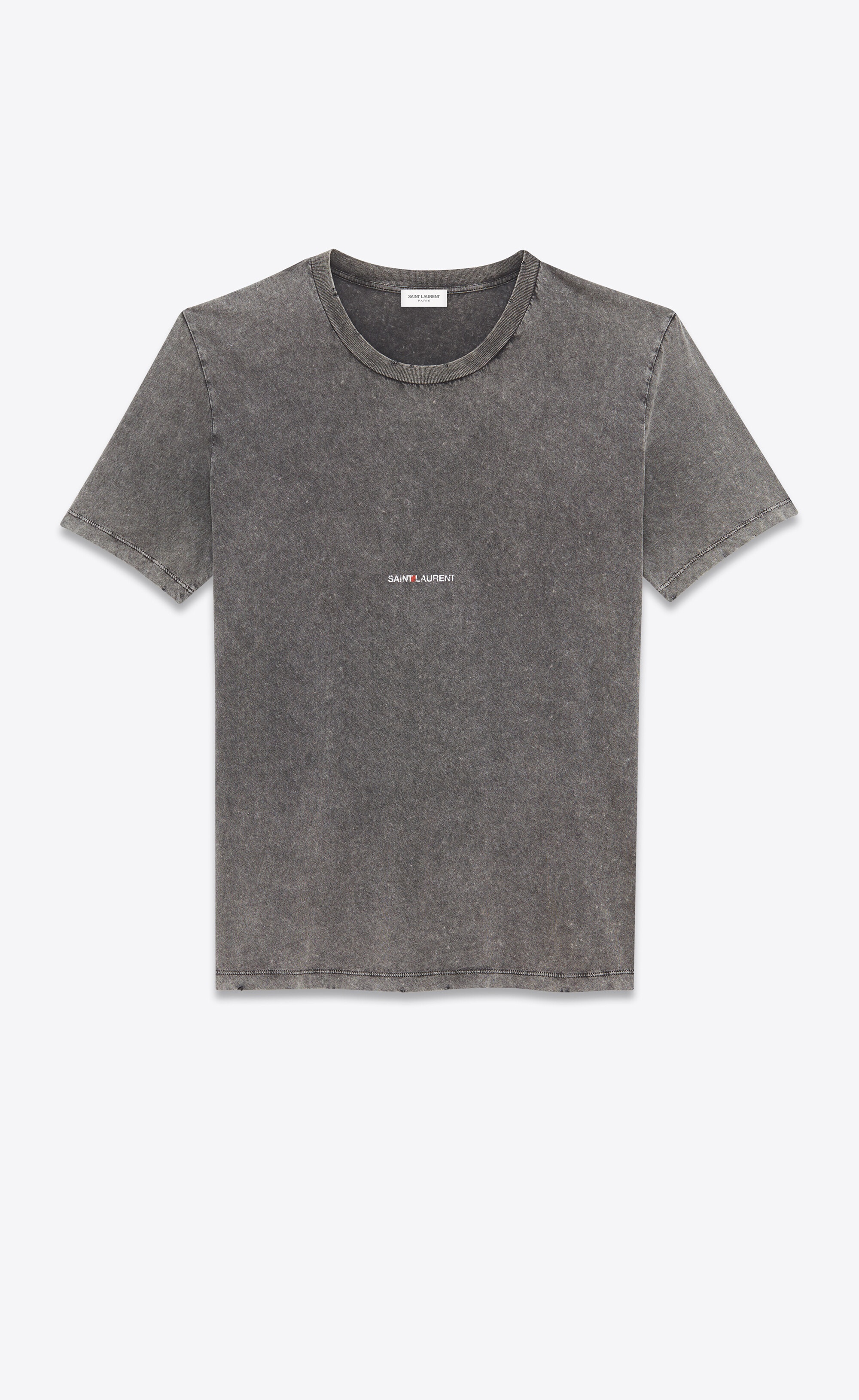 saint laurent rive gauche destroyed t-shirt - 1