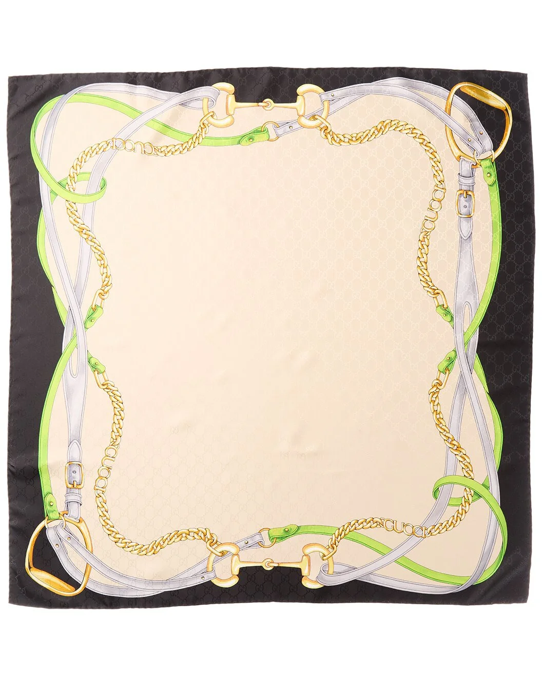 Gucci Printed GG Silk Jacquard Carré - 1