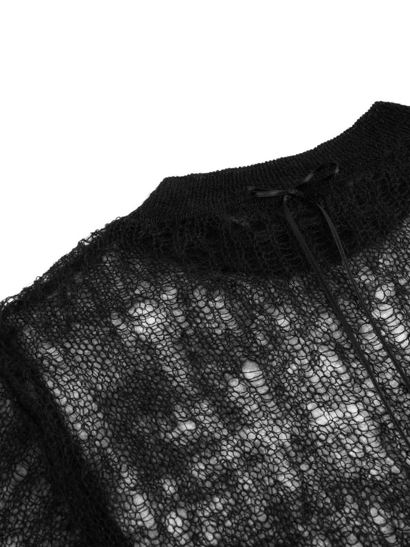 Simone Rocha bow-detail long-sleeved sweater outlook