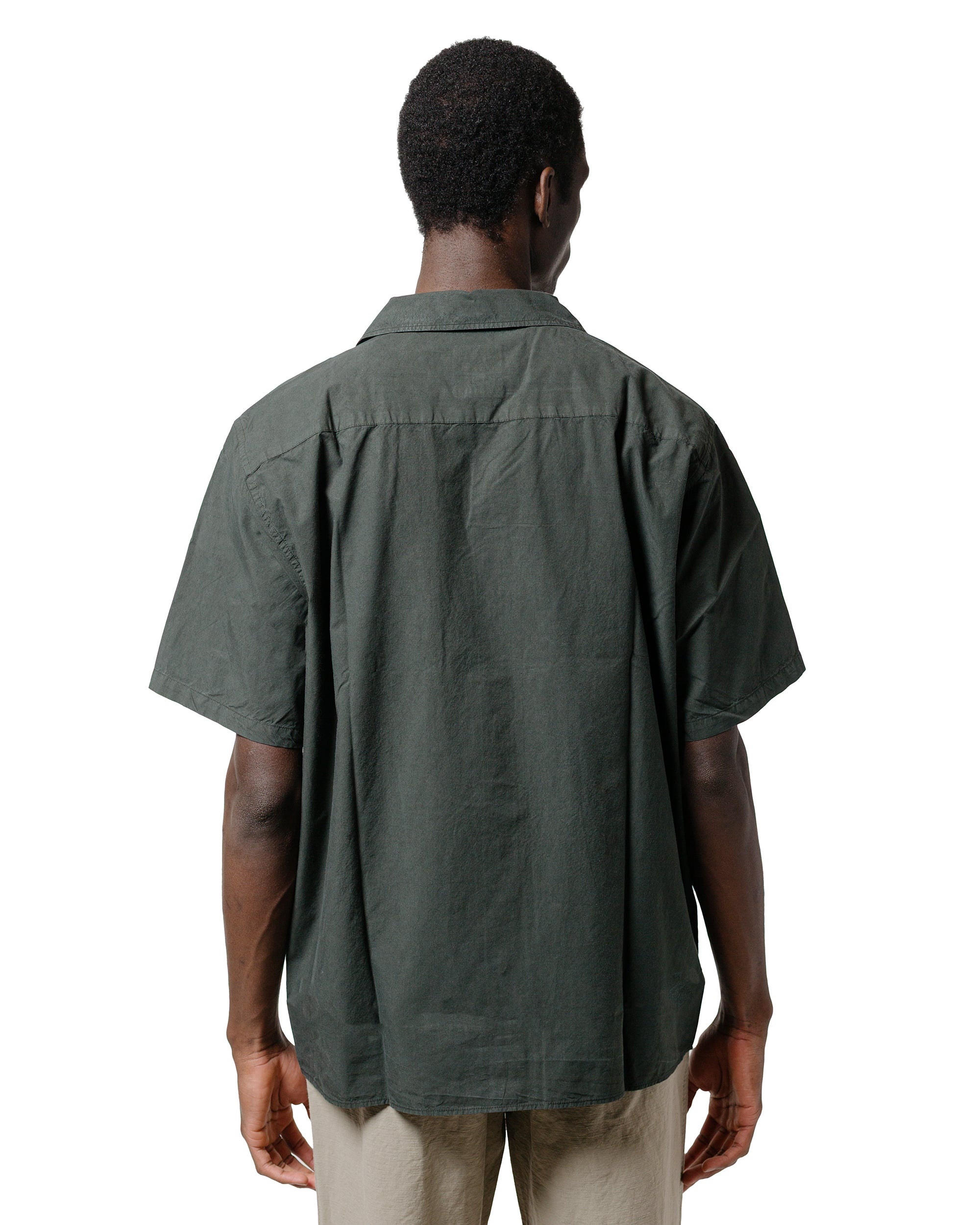 Carsten Cotton Tencel Shirt Black Olive - 3
