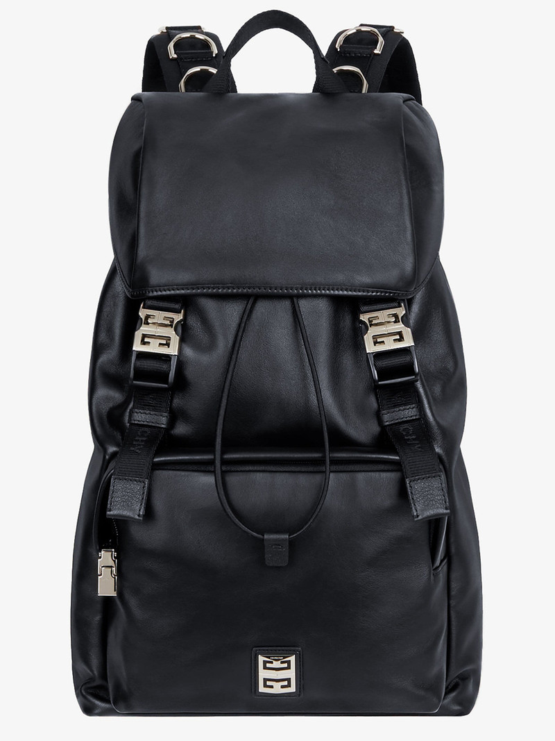 4G LIGHT BACKPACK IN LEATHER WITH METALLIC DETAILS 5