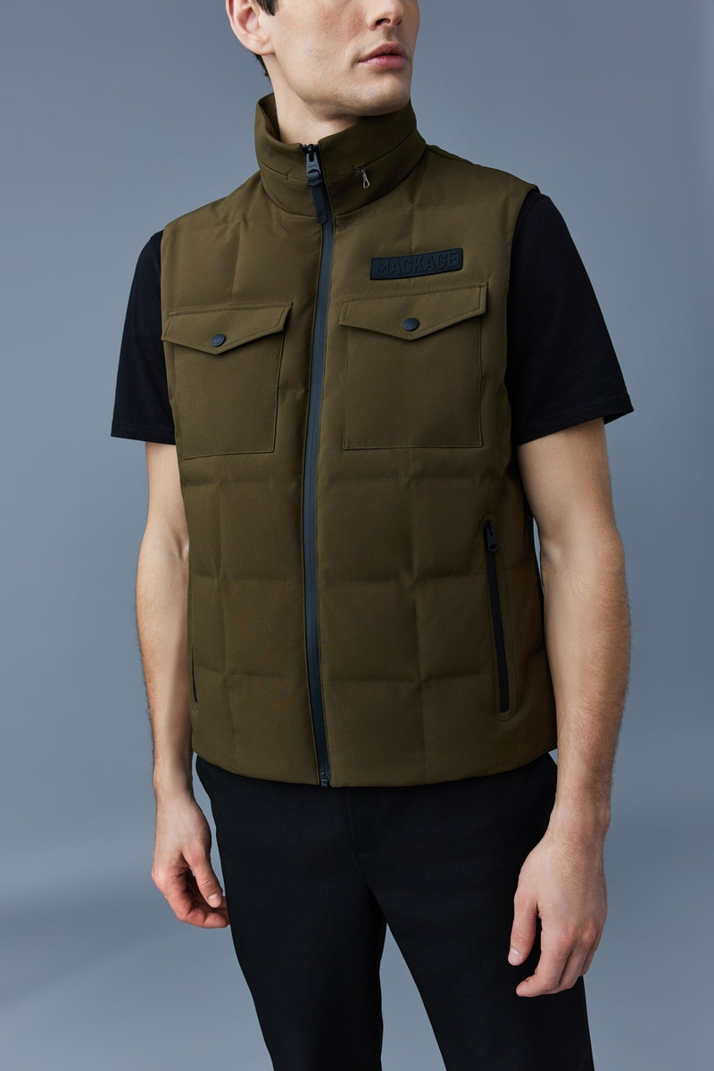 HANK Flex tech down vest with packable hood 5