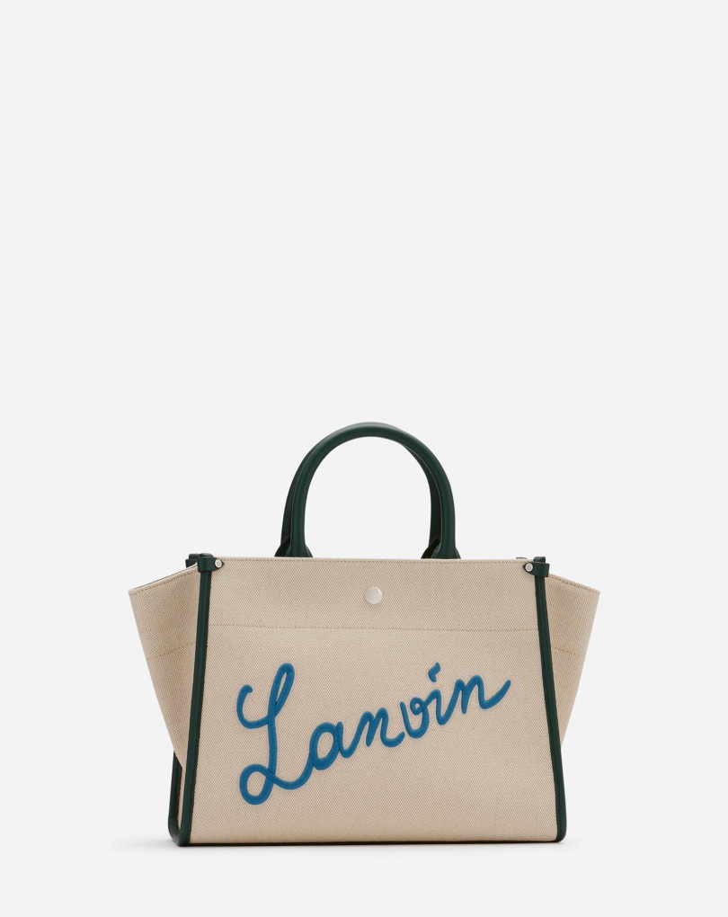 EMBROIDERED CANVAS IN&OUT BAG SM - 1