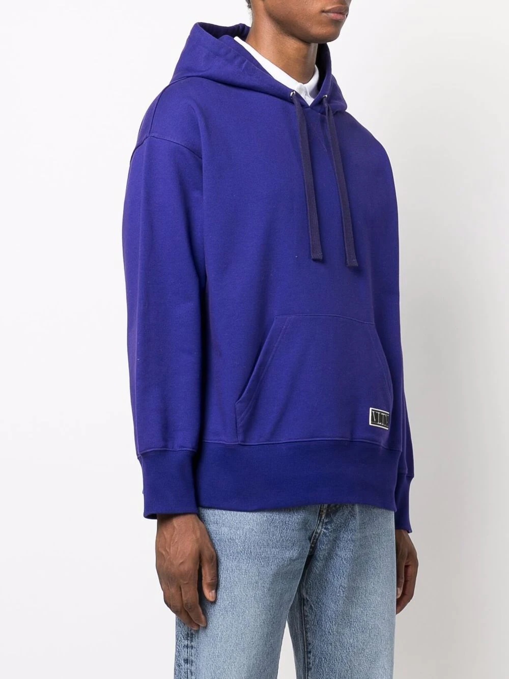 VLTN patch cotton hoodie - 3