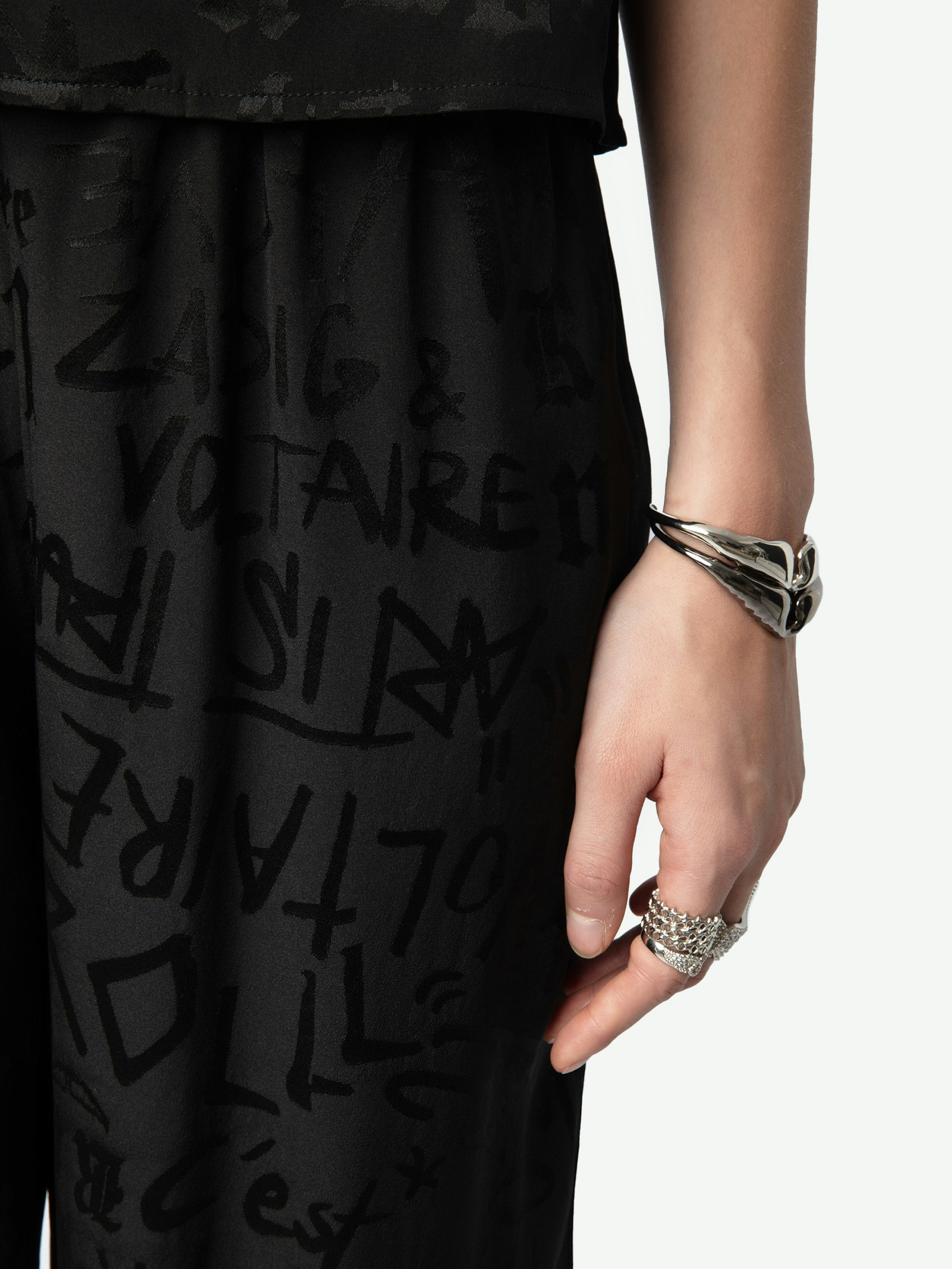 Pin Silk Pants - 5