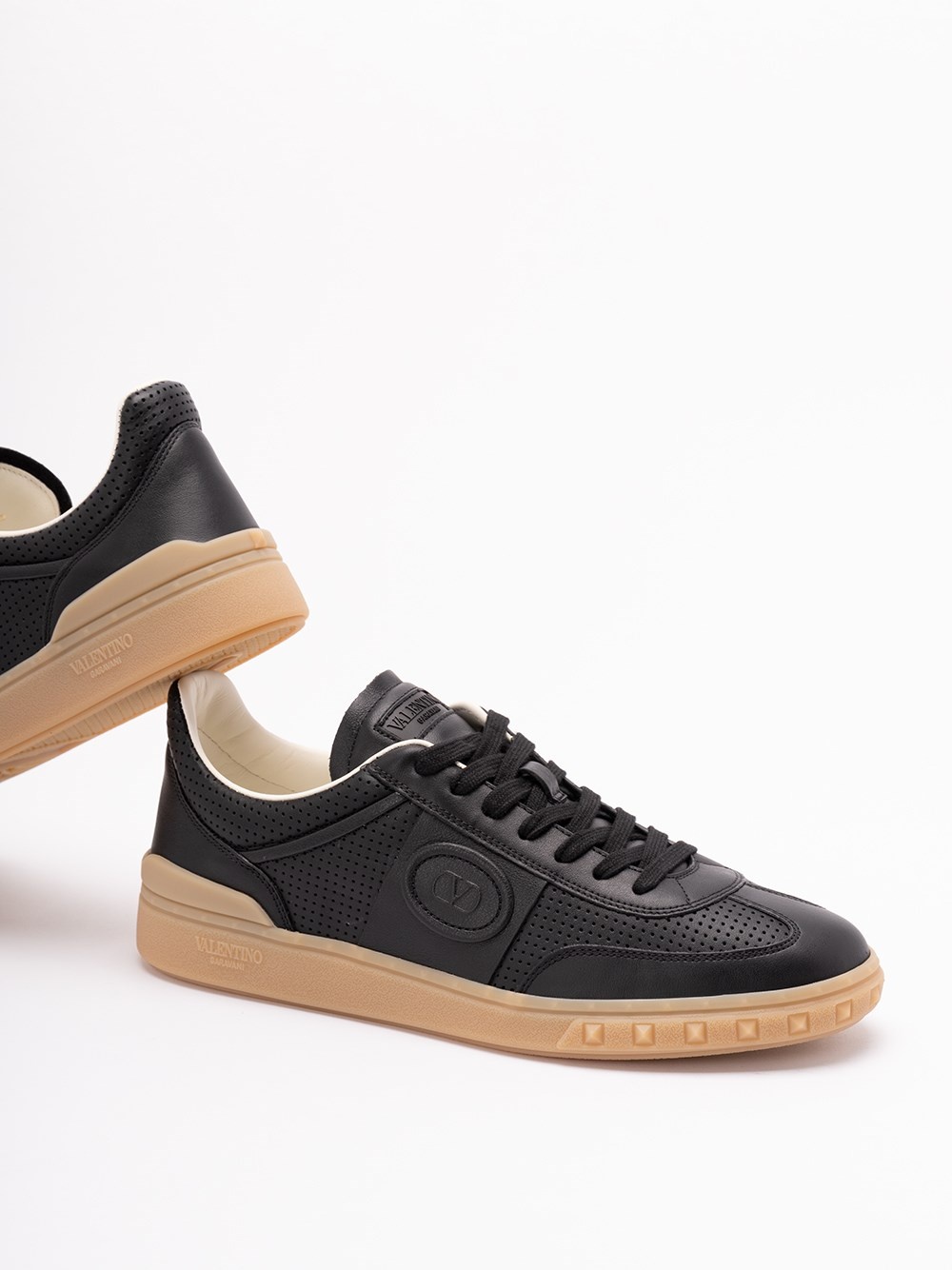 `Upvillage` Leather Sneakers - 5