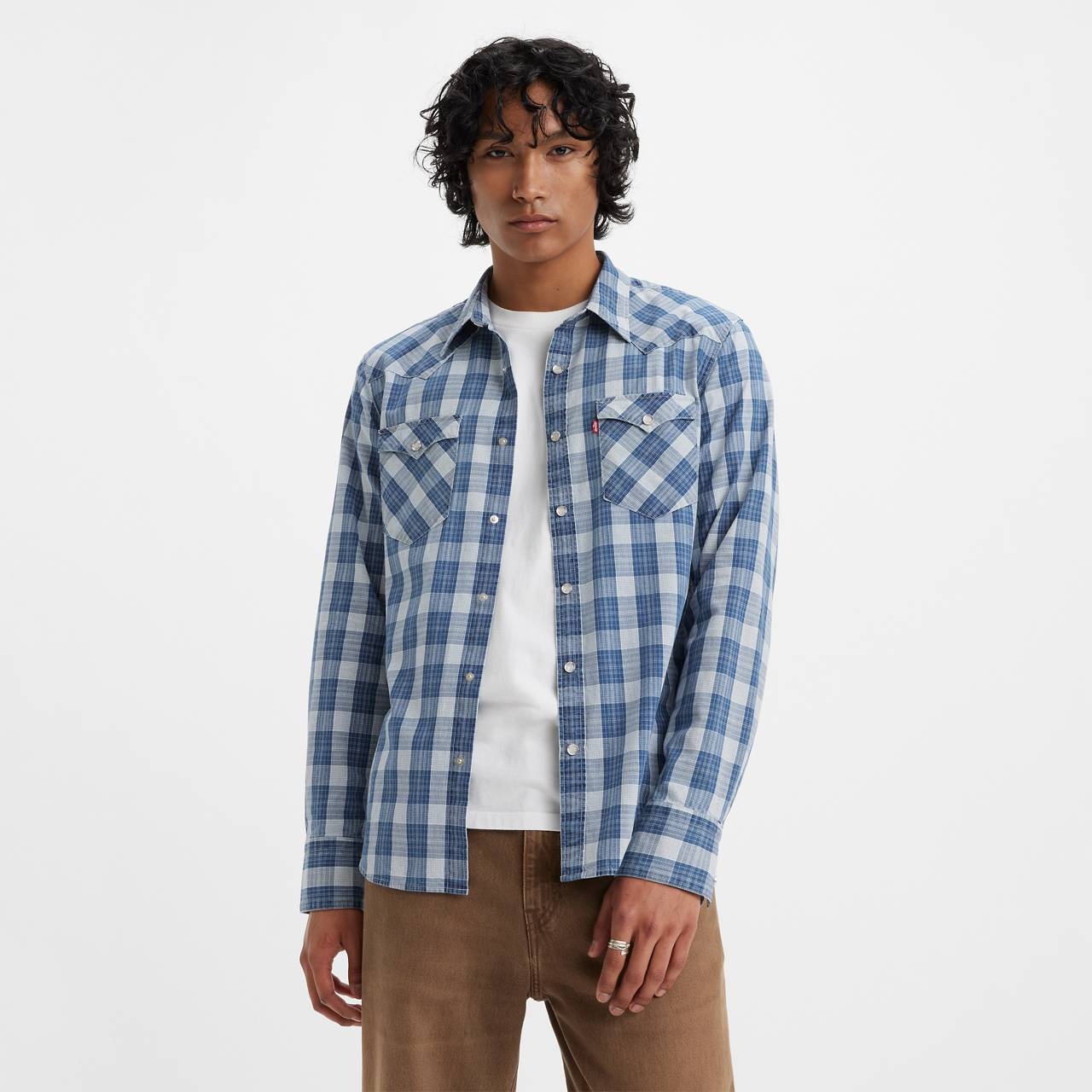Levi's modern barstow western shirt outlet