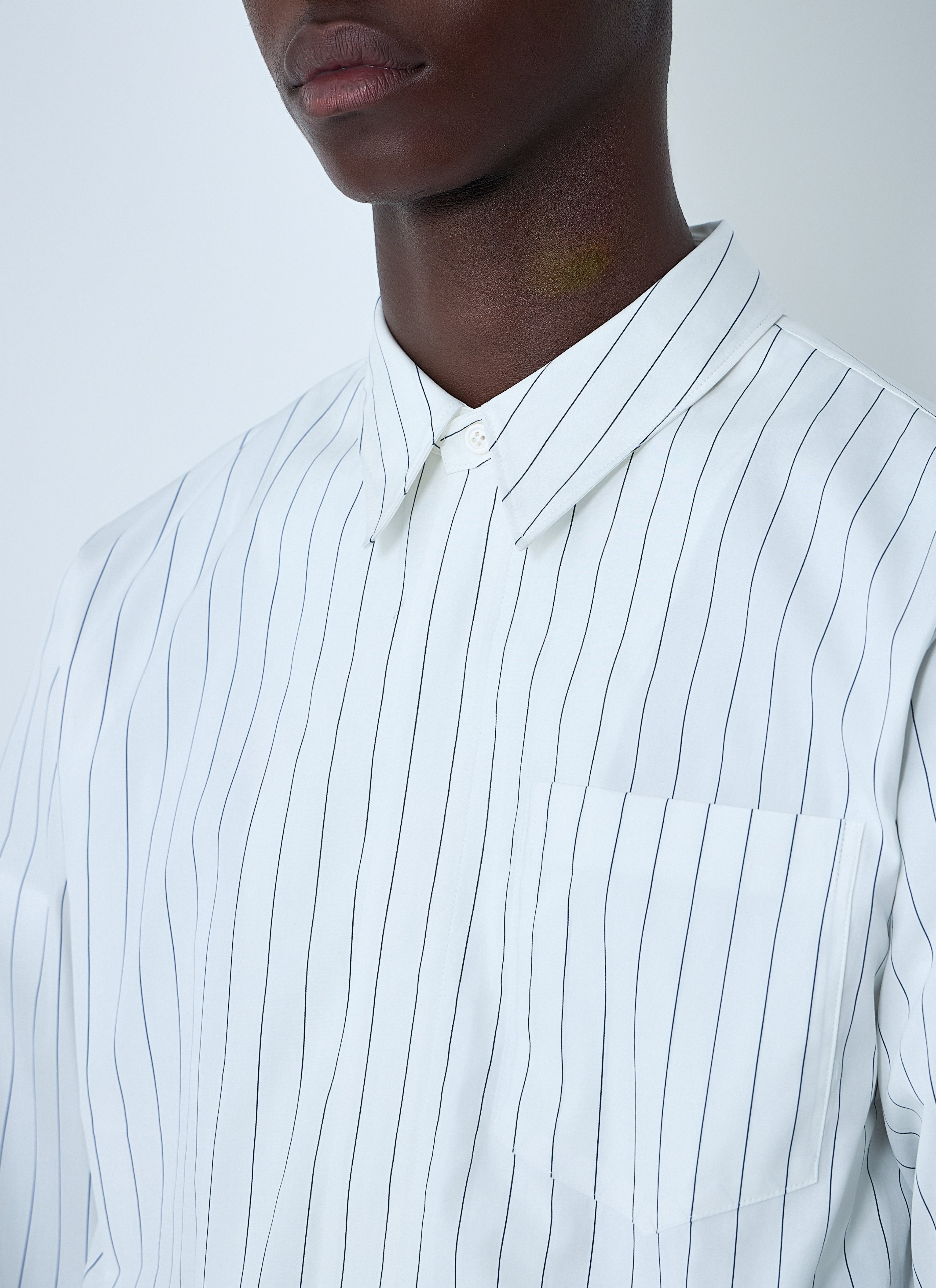 Dries Van Noten Men Stripe Button-Down Shirt - 5